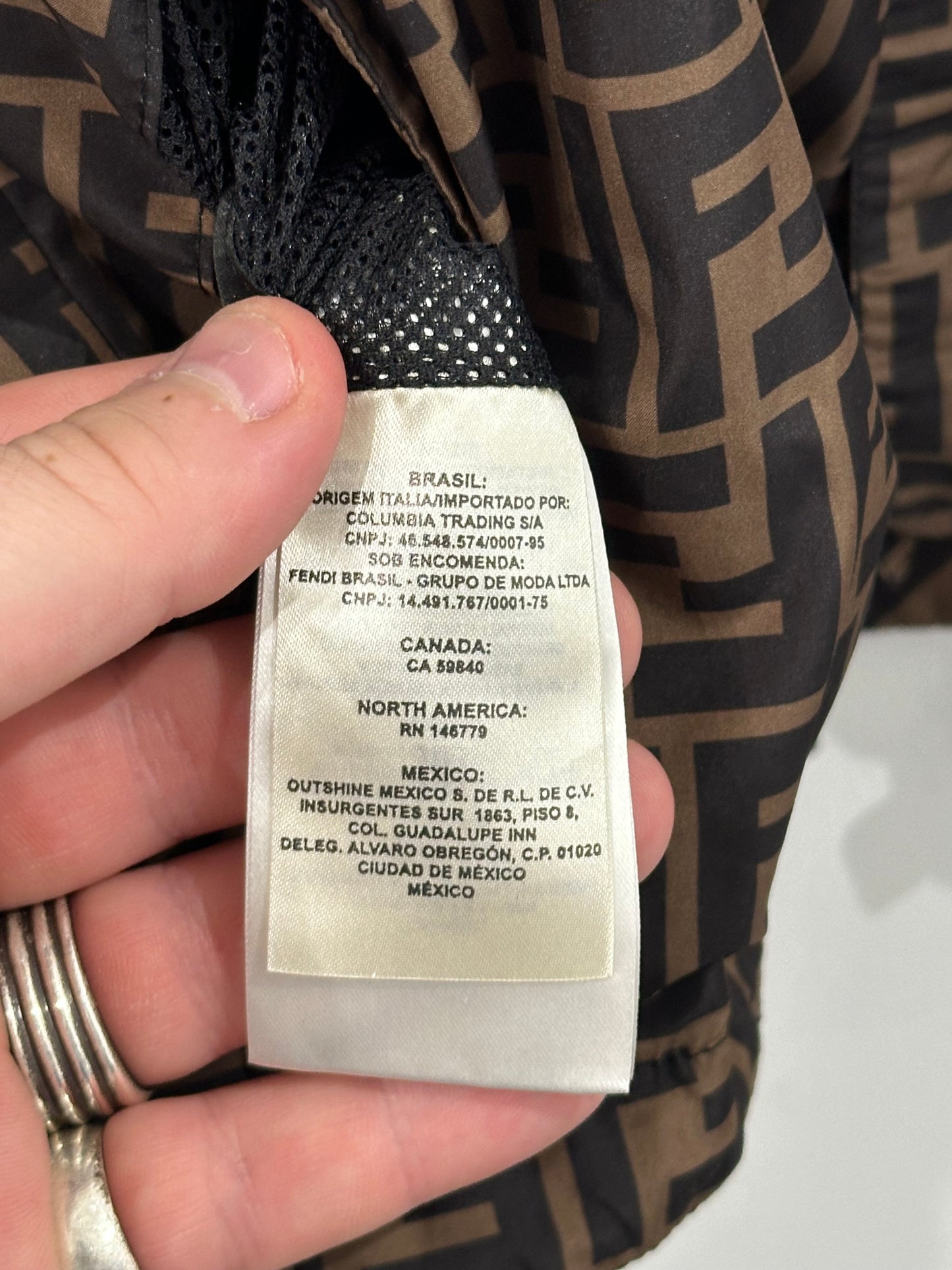 Fendi Windbreaker Reversible Size 52