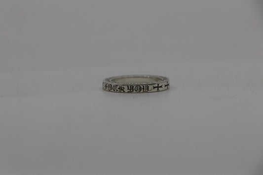 Chrome Hearts 3MM NYC Exclusive Fuck You Spacer Ring Size 7.5