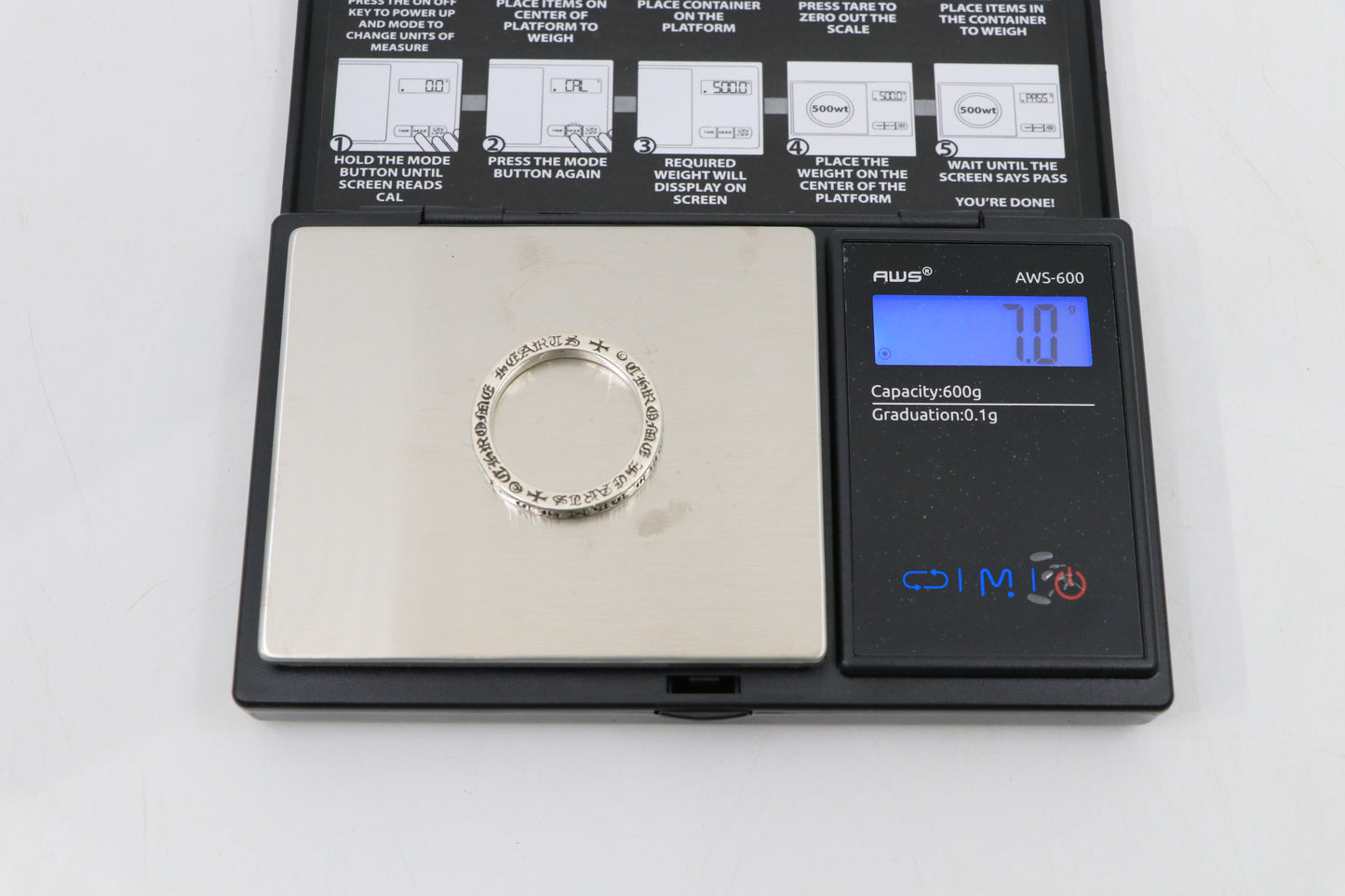 Chrome Hearts NYC Fuck You 3MM Spacer Ring Size 11