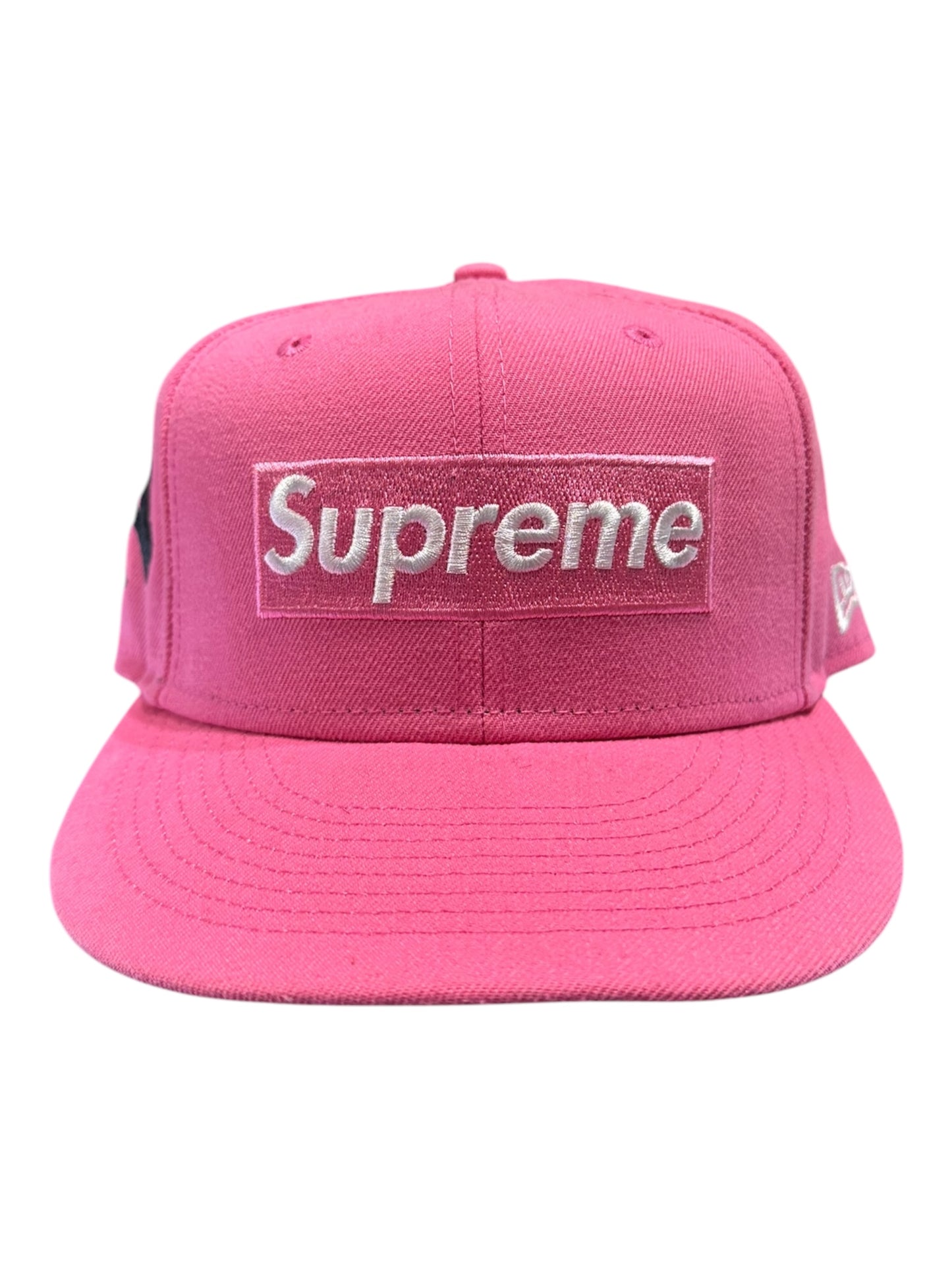Supreme New York Yankees Box Logo Hat Pink Size 7.5