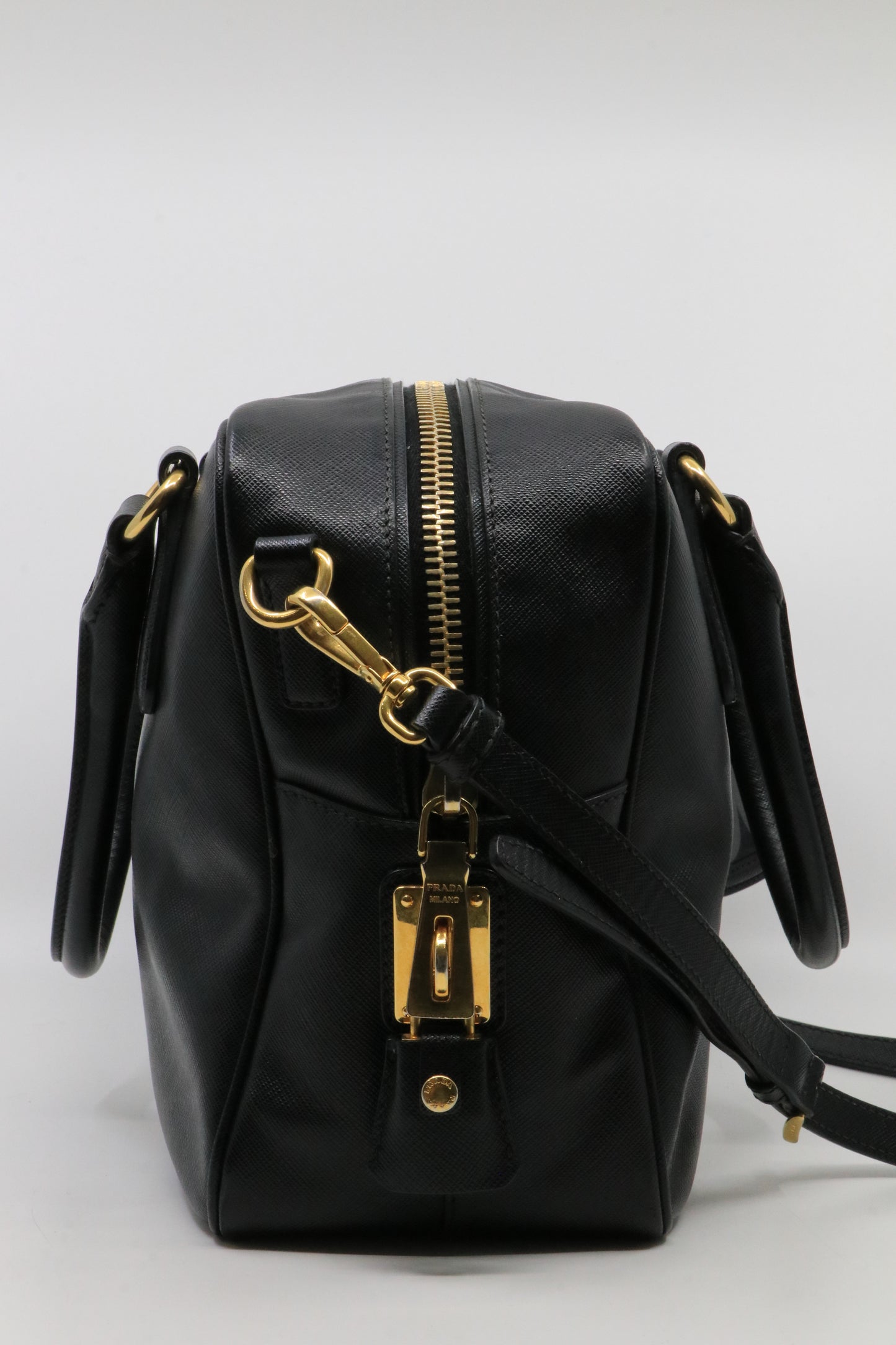 Prada Square Bauletto Bag Saffiano Leather Small