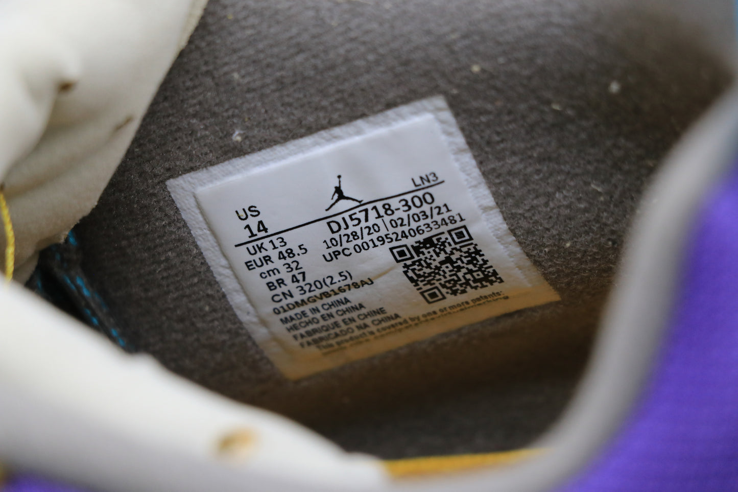 Air Jordan 4 Retro Union Desert Moss Size 14