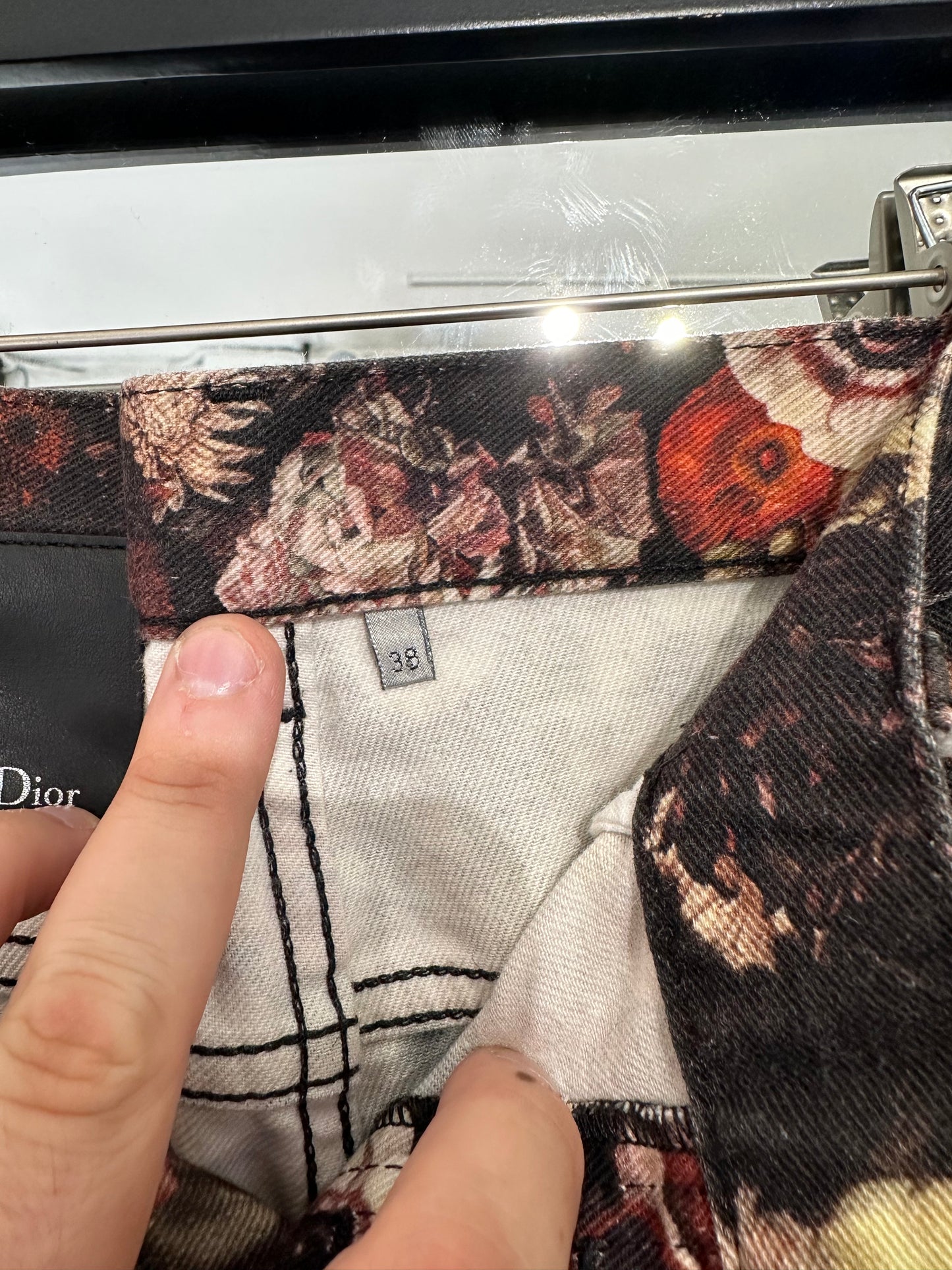 Dior Toru Kamei Floral Jeans 2017 Size 38