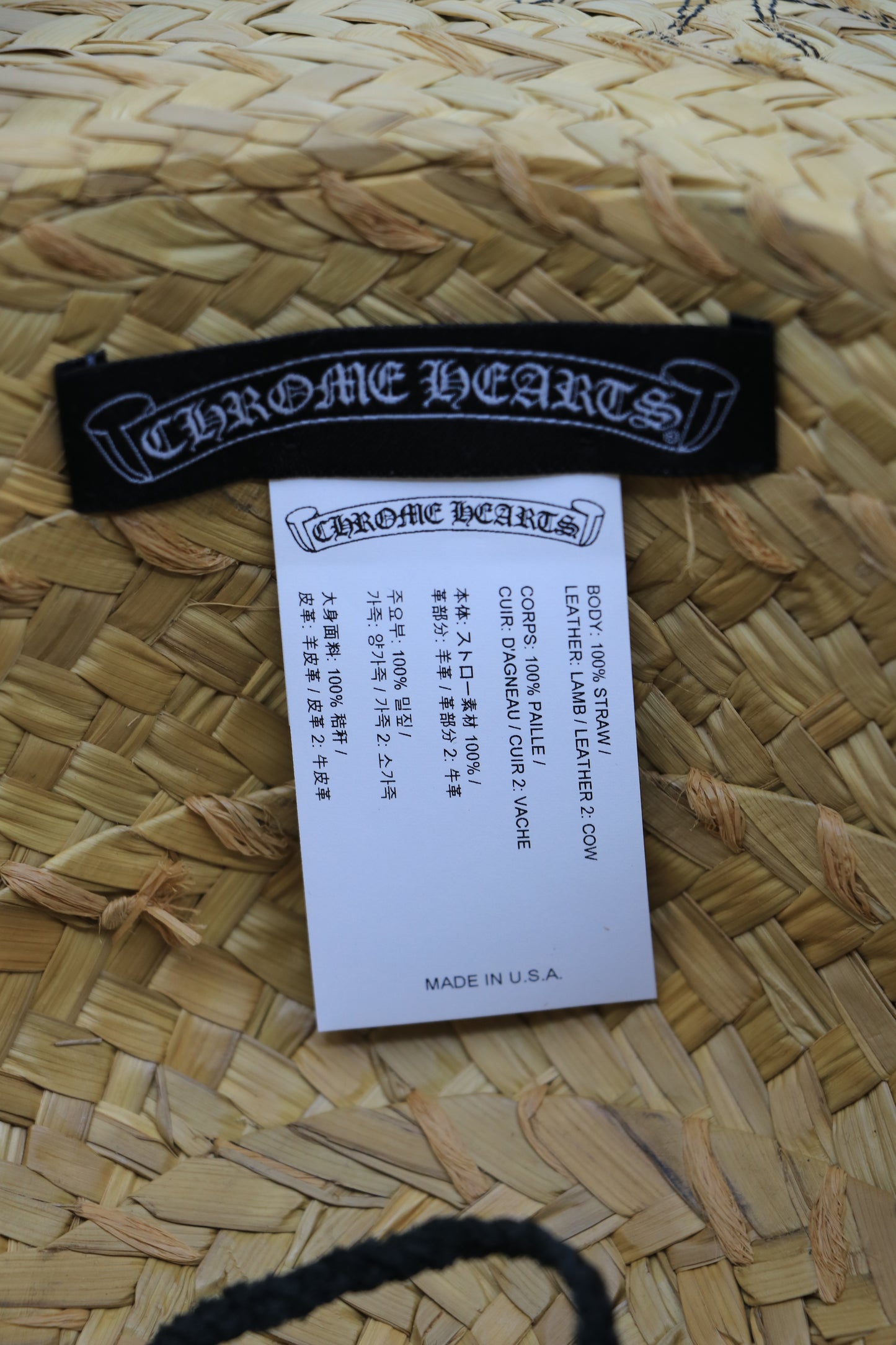 Chrome Hearts Straw Hat