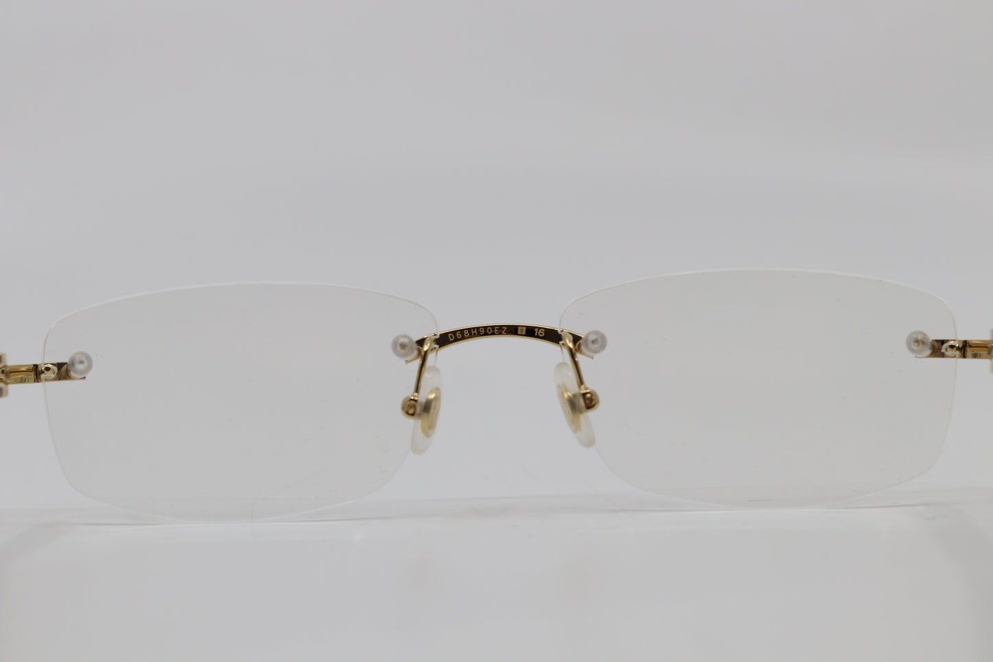 Cartier C Decor Enamel Frame Glasses Burgundy Gold (Clear Lenses)