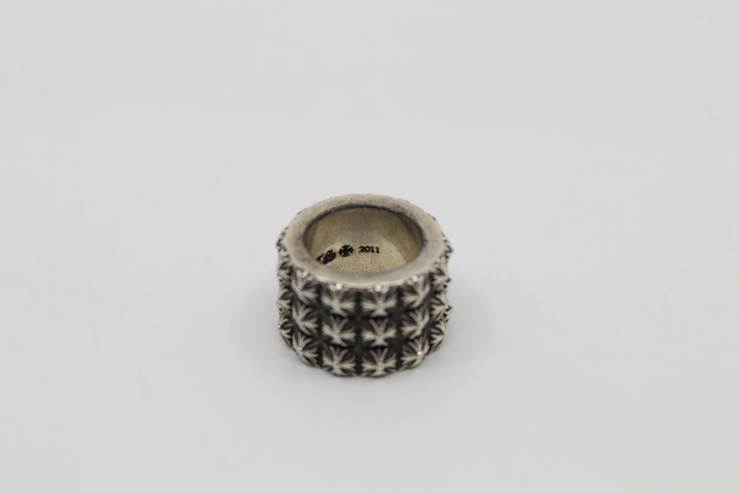 Chrome Hearts Triple Pete Punk Ring Size 8