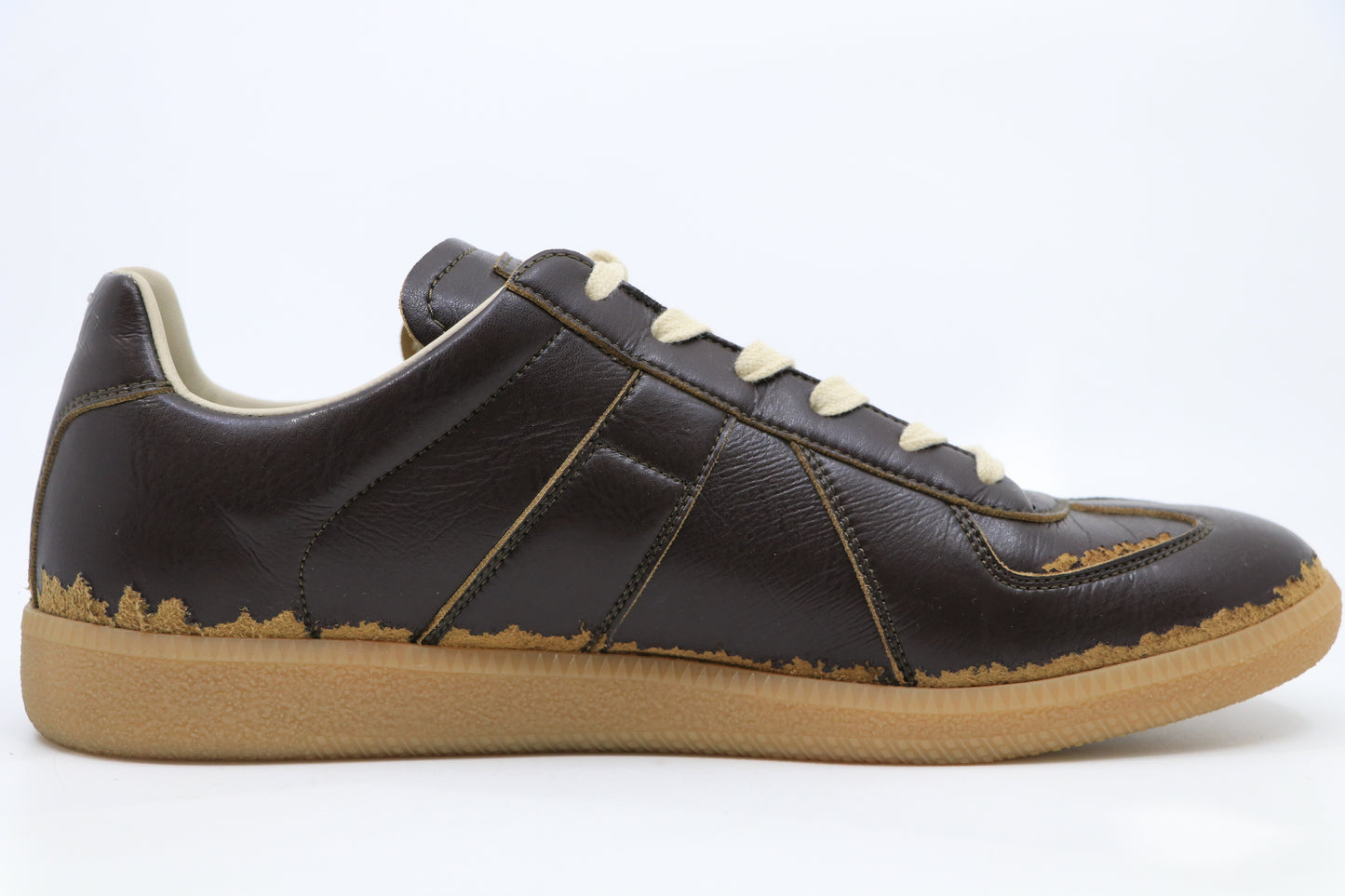 Maison Margiela Brown Distressed Replica Sneaker Size 43