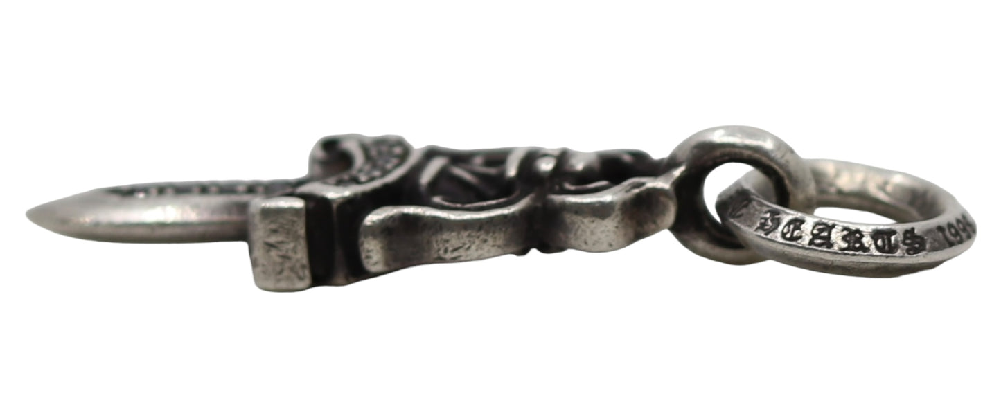 Chrome Hearts Factory Set Black Diamond No 5 Dagger Pendant