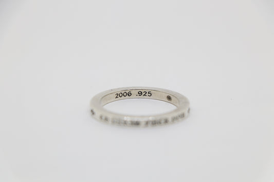 Chrome Hearts 3MM “Paris Fuck You” Spacer Ring Size 12 | AVNTGRDNY NYC