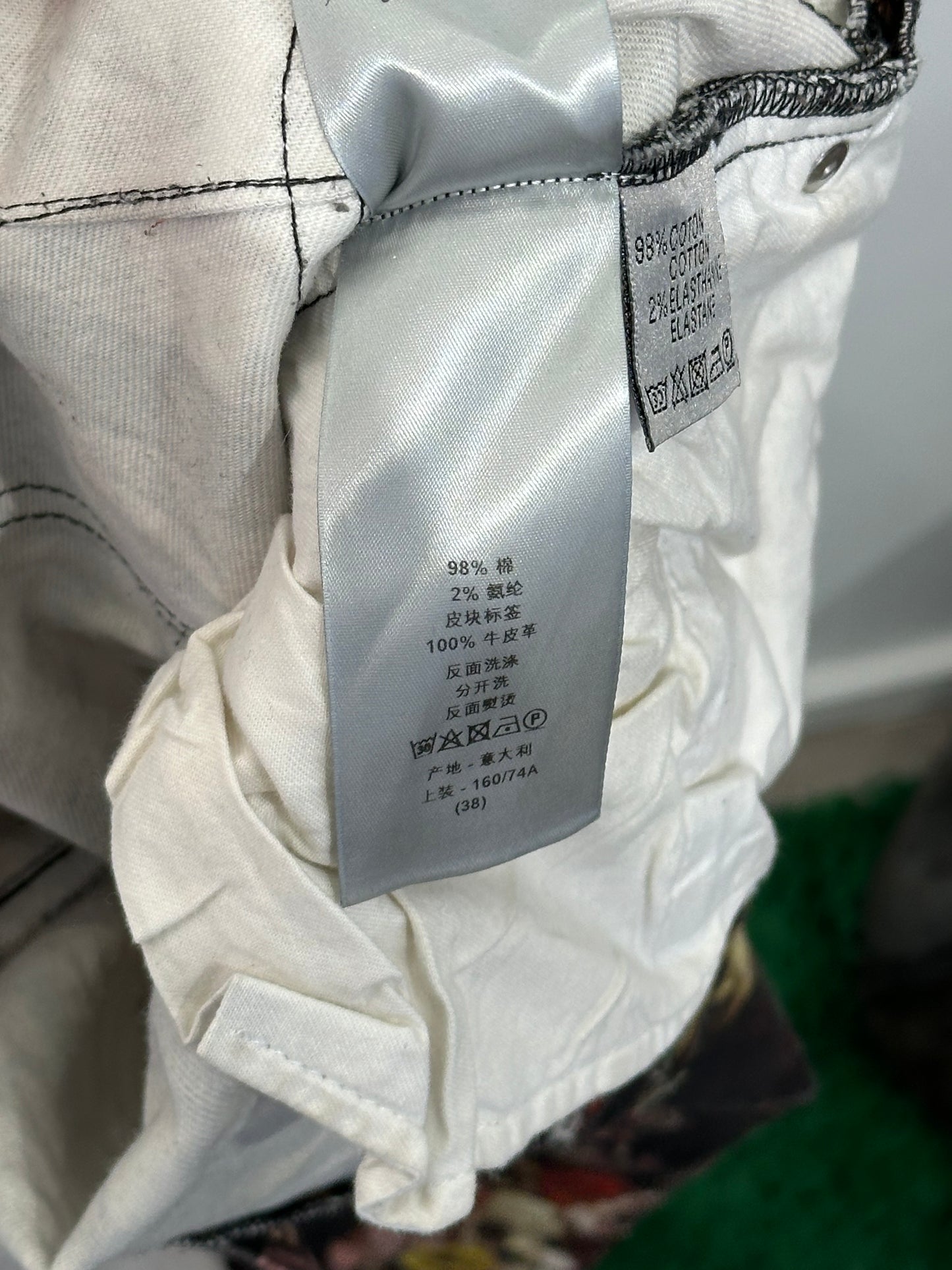 Dior Toru Kamei Floral Jeans 2017 Size 38