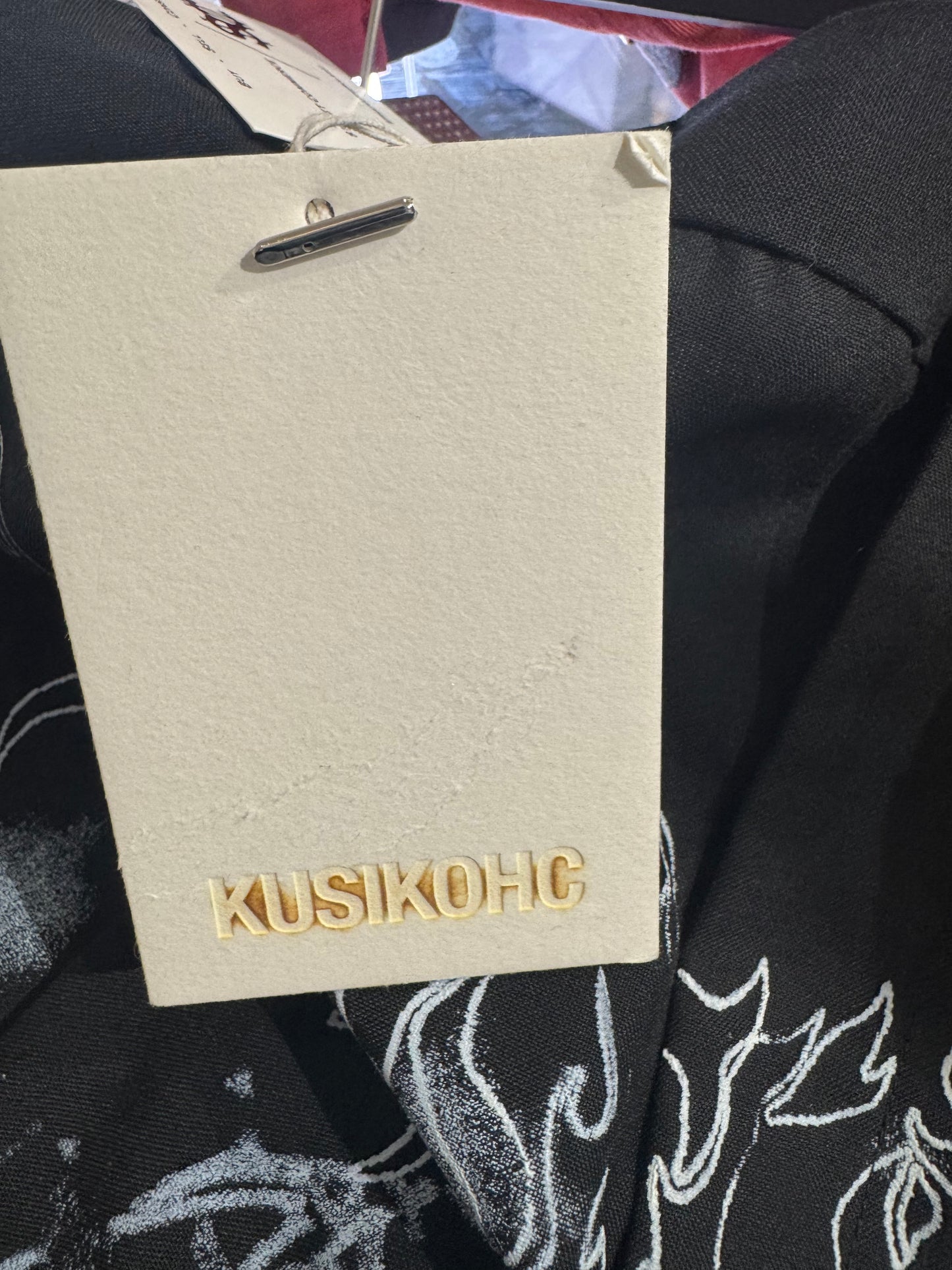 Kusikohc Eyelet Pants with Print Size L