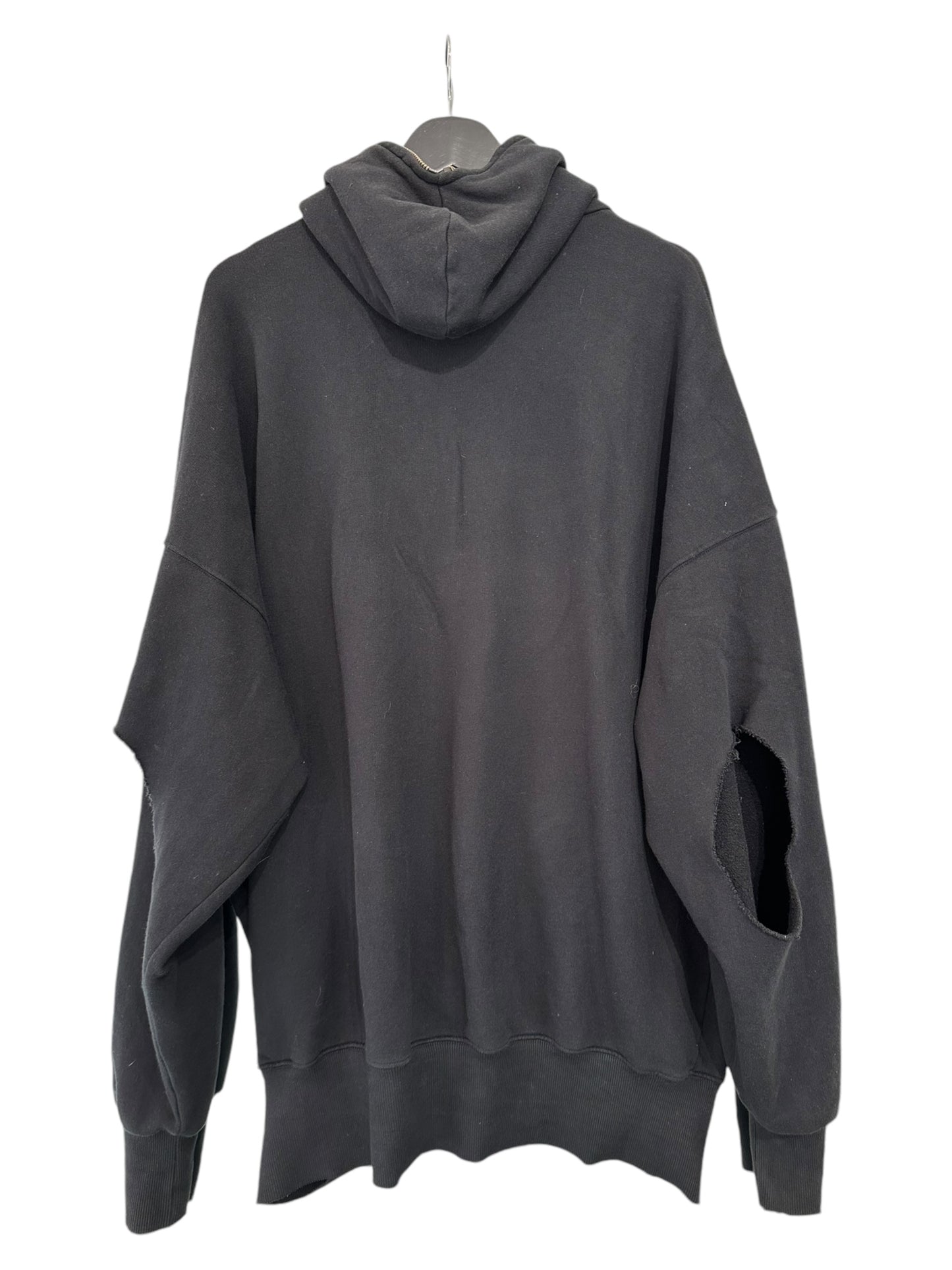 Vetements Runway Russian Idol Full Zip Elbow Cutout Hoodie S/S 2019 Size XS