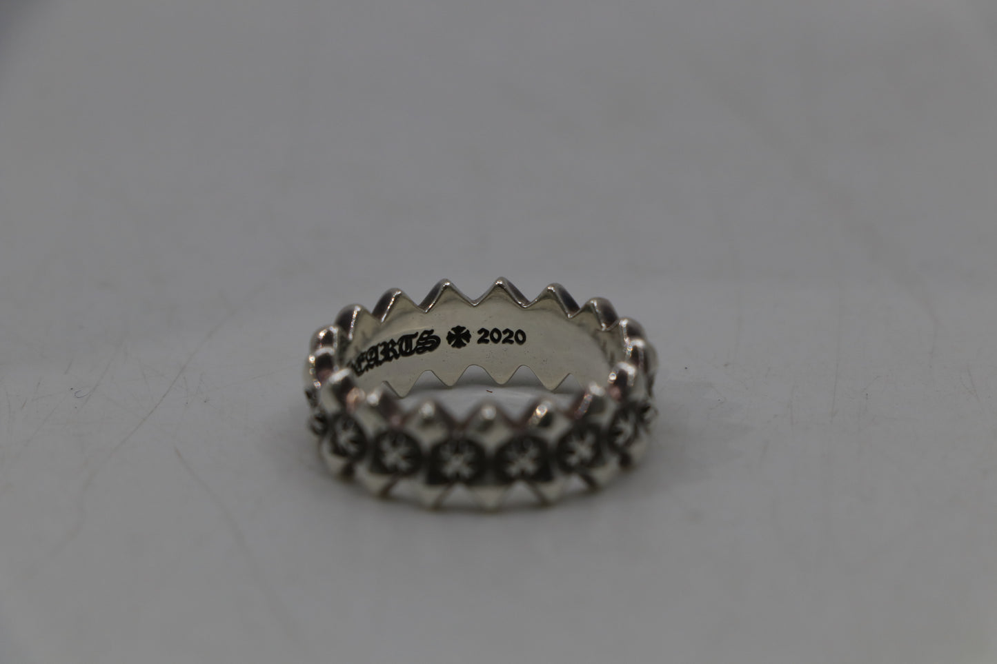 Chrome Hearts Double Pyramid Ring Size 12