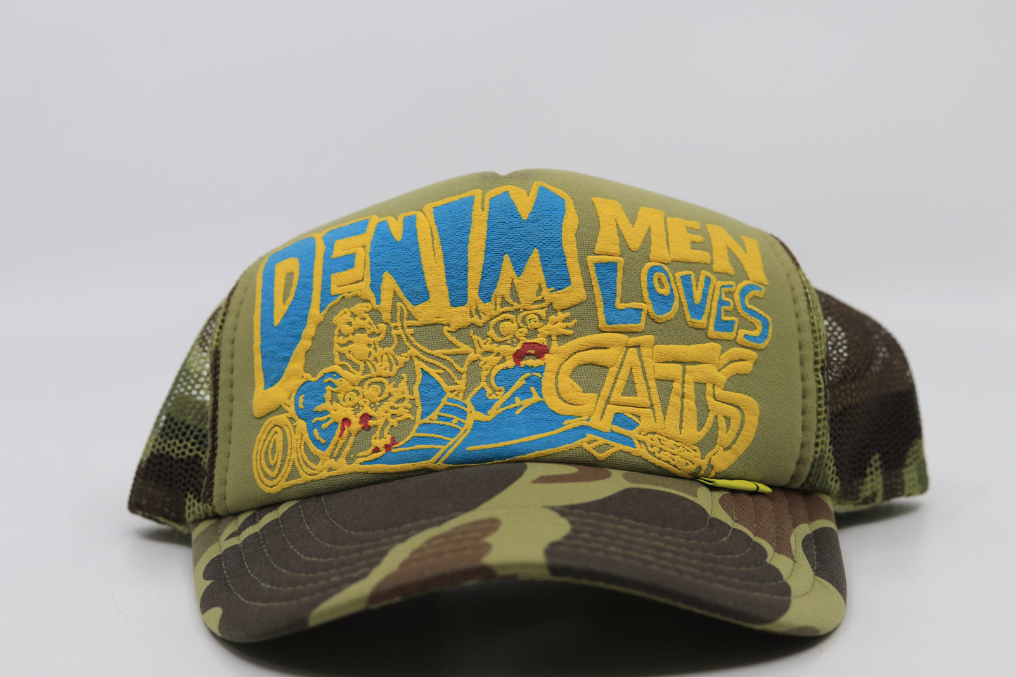 Kapital Denim Men Love Cats Trucker Hat