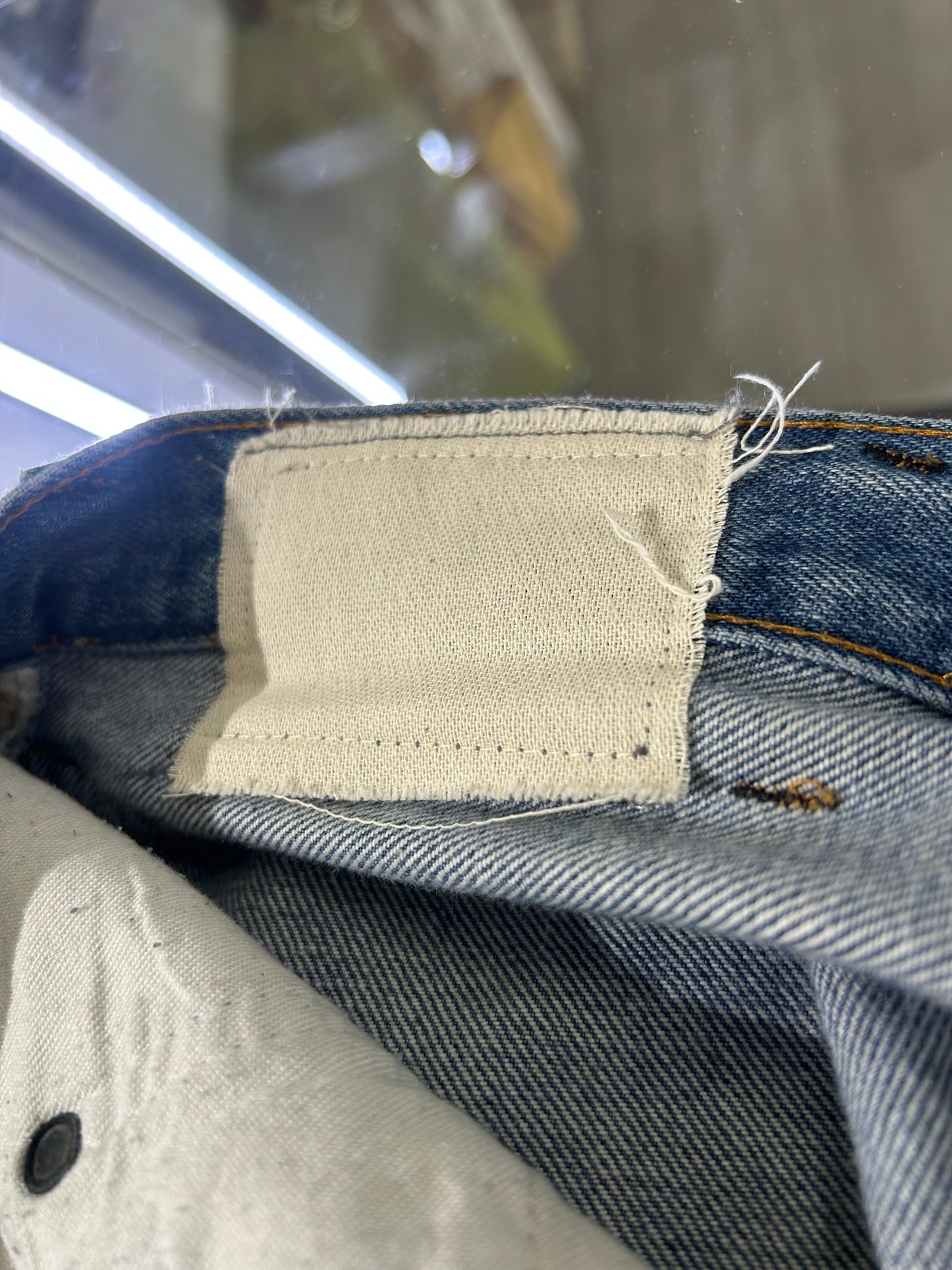 Chrome Hearts x Gallery Dept. Leather Flared Levi’s Jeans 42x34