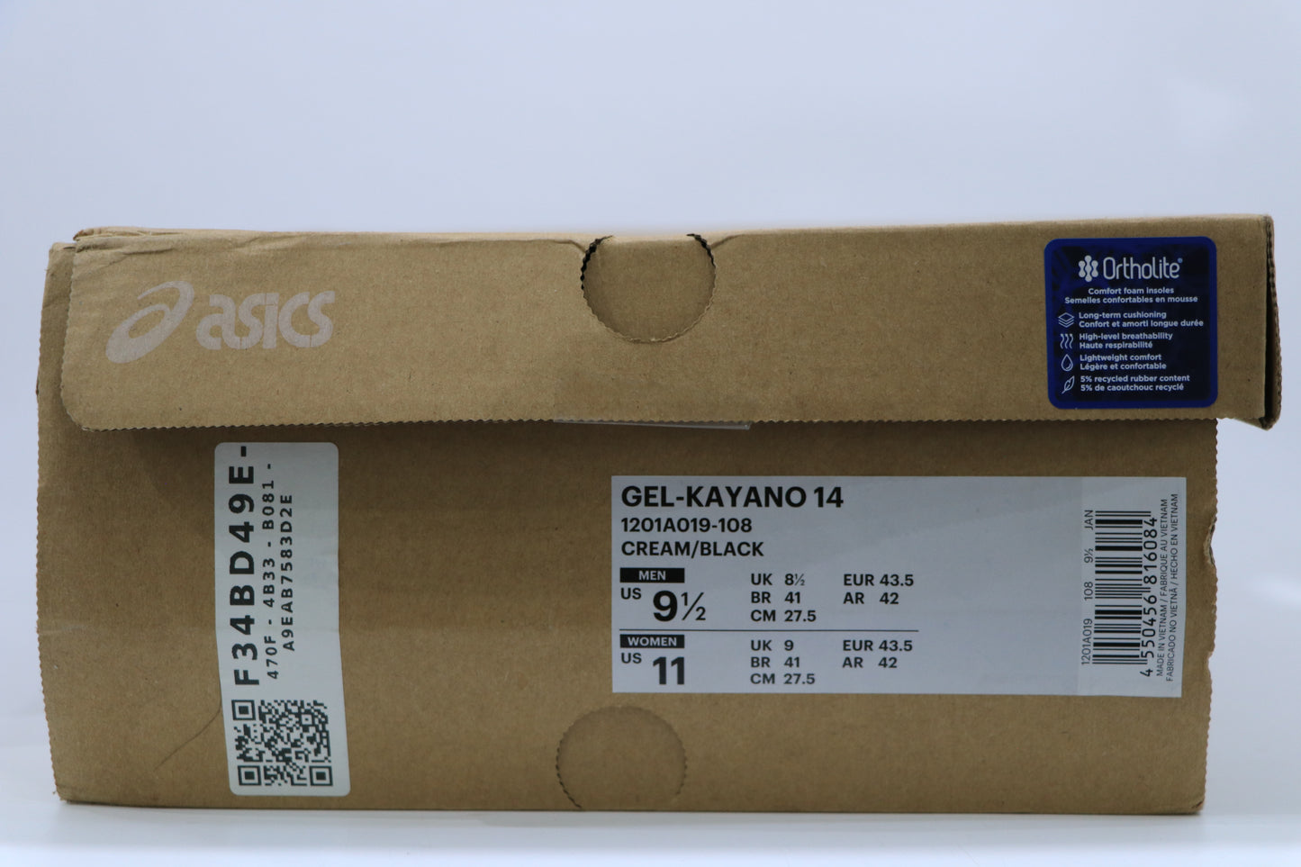 Asics Gel Kayano 14 Silver Cream Size 9.5