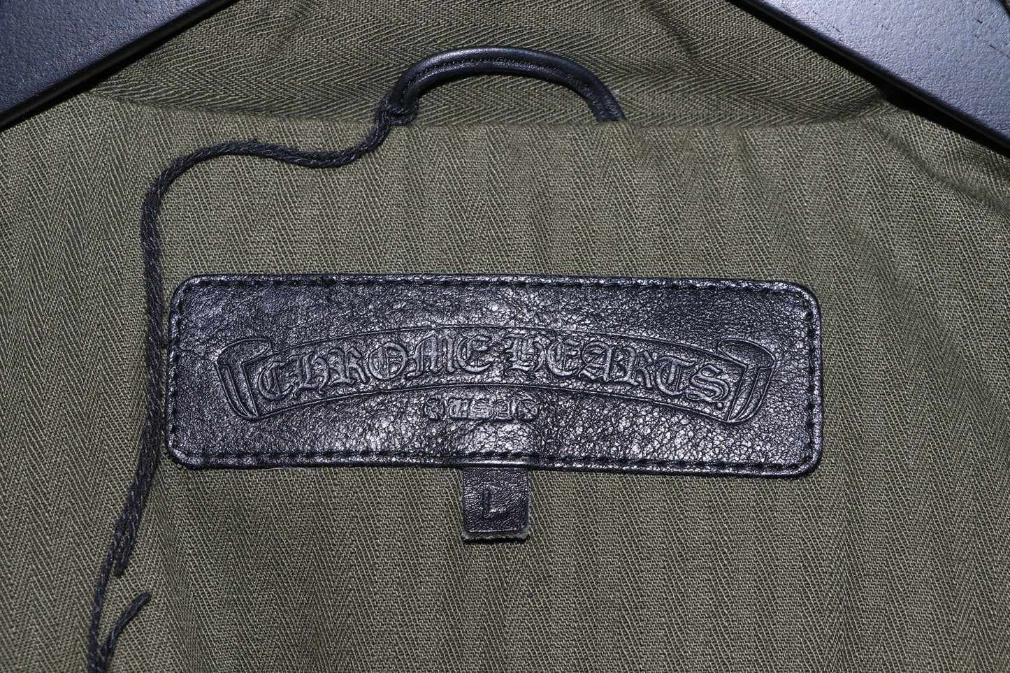 Chrome Hearts Canvas Puffer Vest Olive Size L