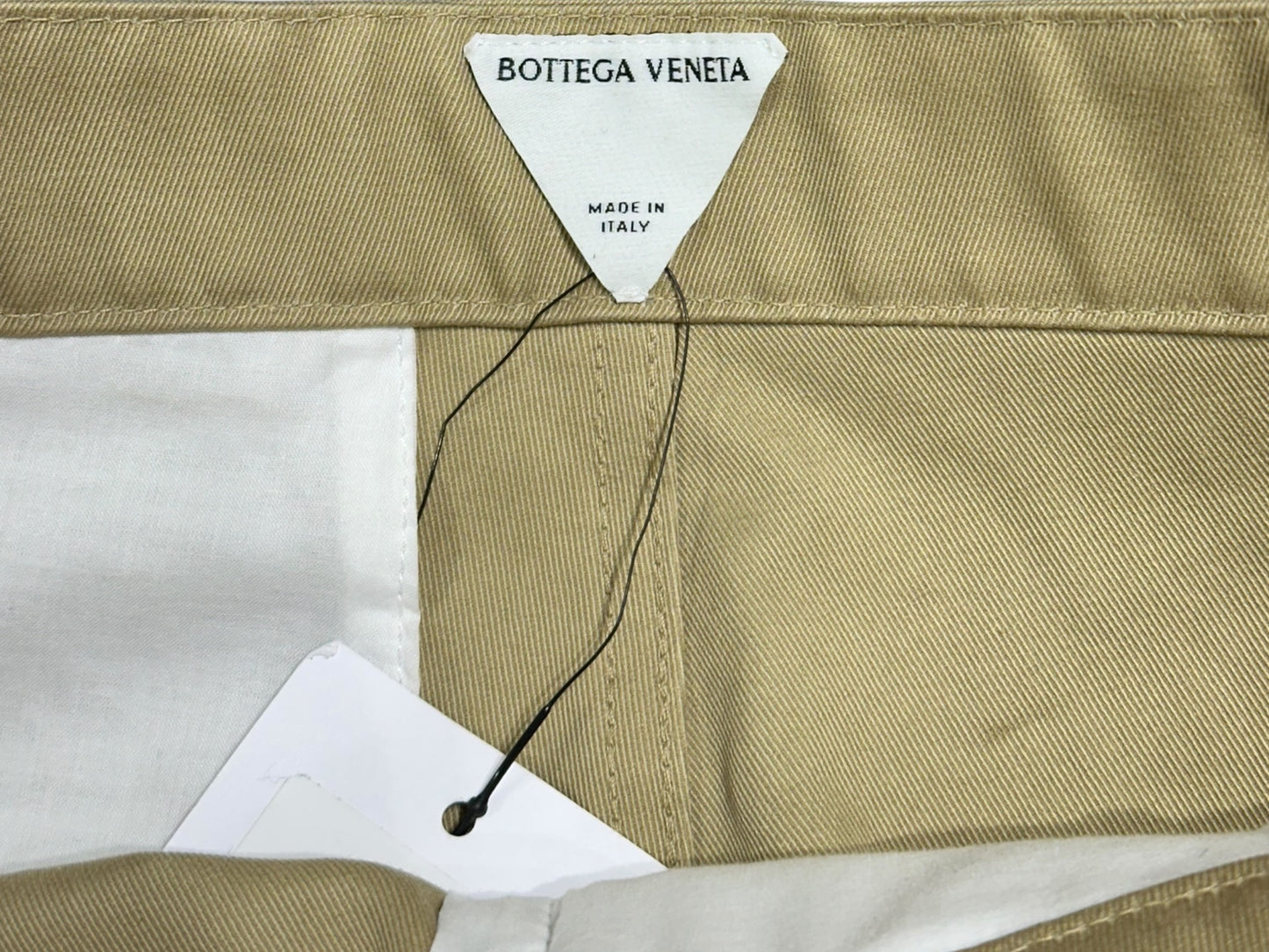 Bottega Veneta Woven Long Short Sesame Size 48