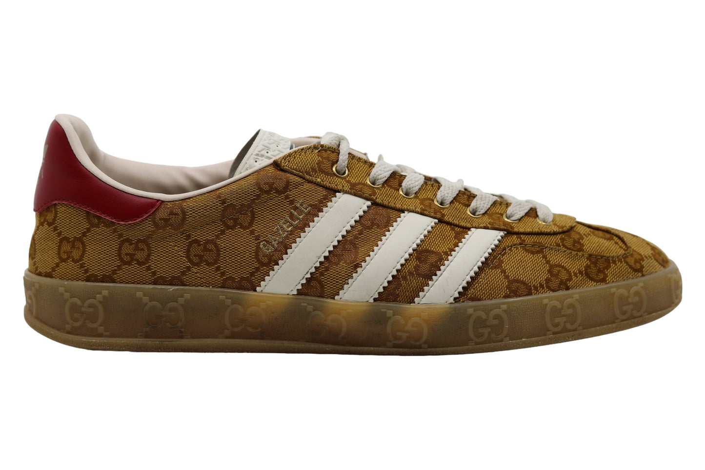 Adidas x Gucci Gazelle GG Biege Brown Size 10.5
