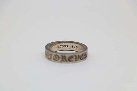 Chrome Hearts 6MM Spacer Ring “Forever” Size 11 Sterling Silver | AVNTGRDNY NYC