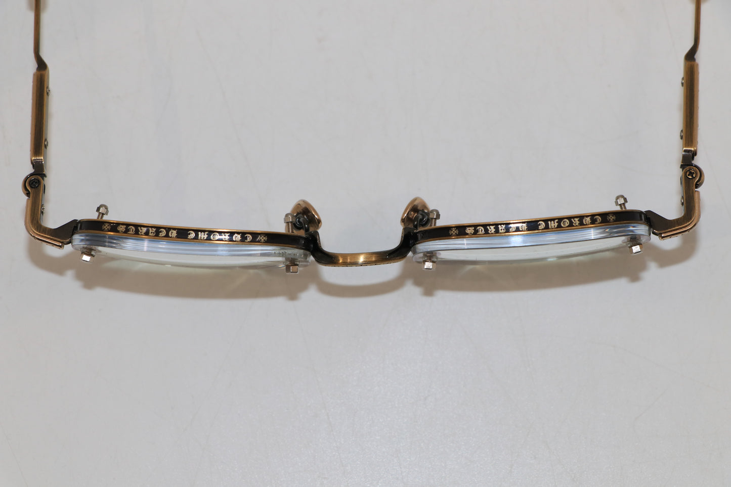 Chrome Hearts Frosted Antique Gold/Dark Tortoise Glasses