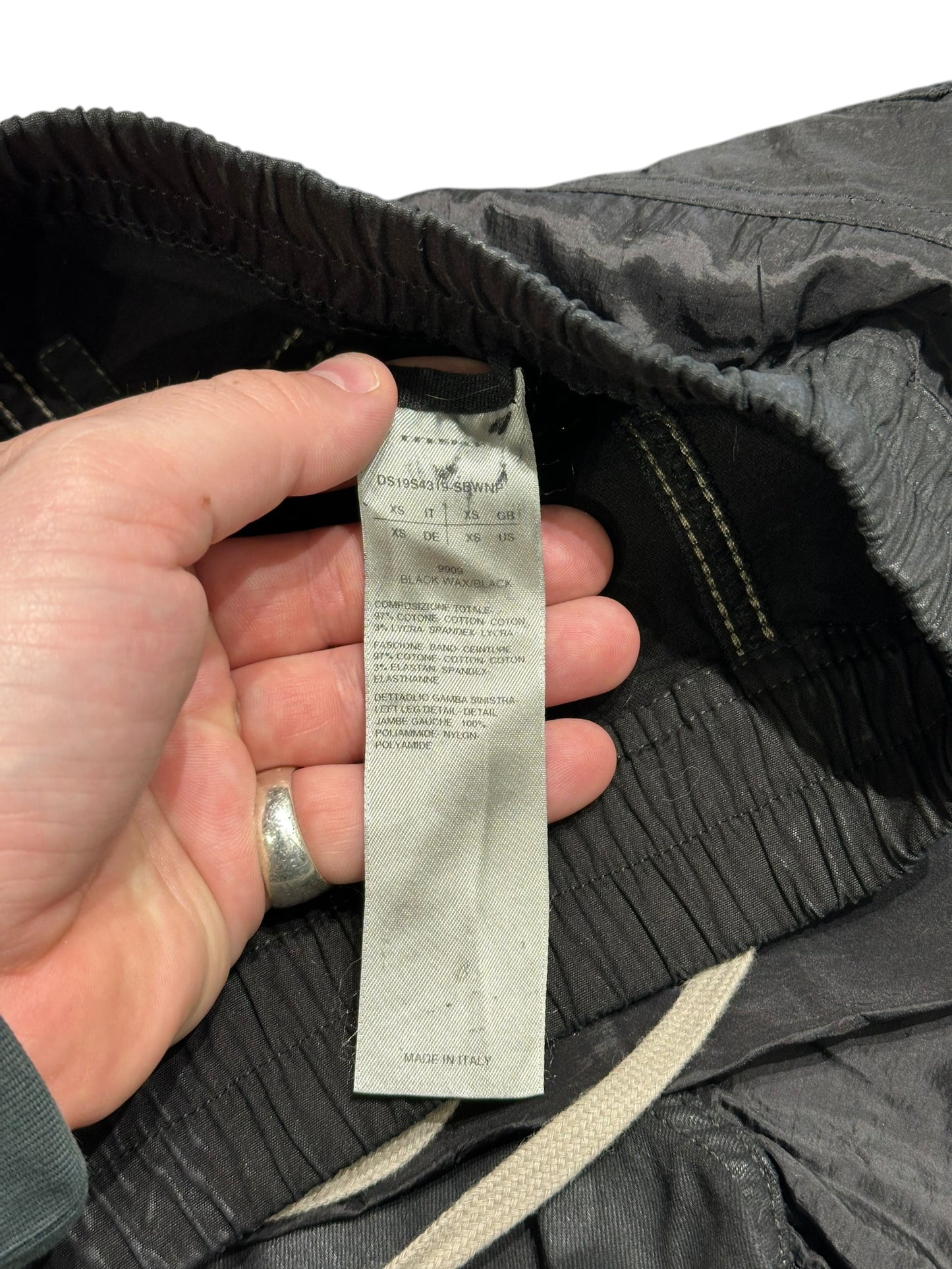 Rick Owens DRKSHDW Waxed Memphis Pants Size XS