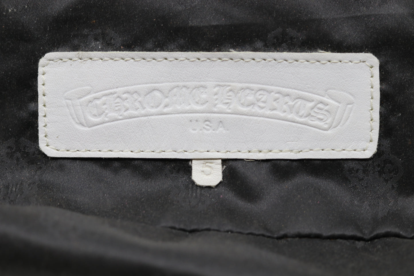 Vintage Chrome Hearts White Leather Bag Circa 2001