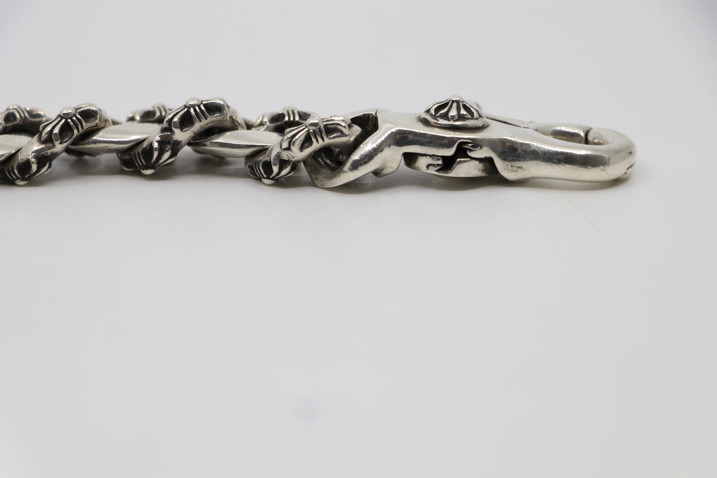 Chrome Hearts Fancy Link Lobster Clasp Bracelet (13 links)