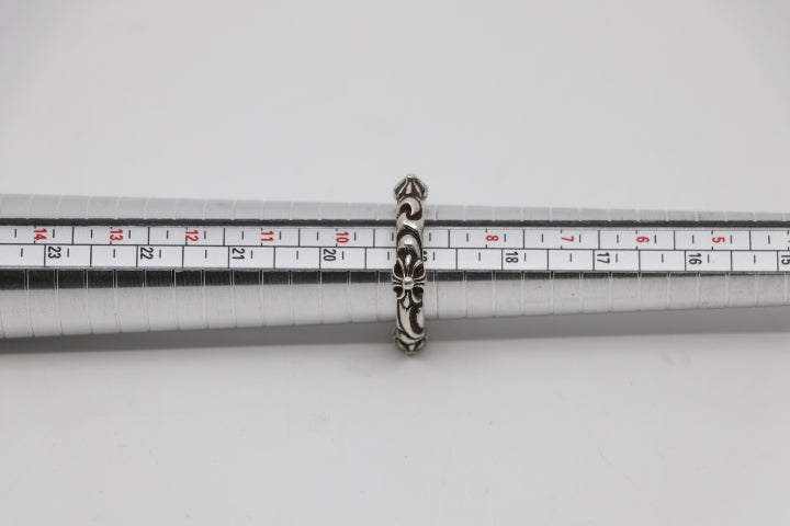 Chrome Hearts Cross/Scroll Ring .925 Sterling Silver Size 9 US