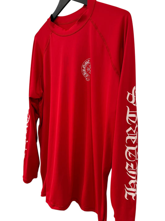 Chrome Hearts Rashguard Miami Beach Exclusive Red Size XXL