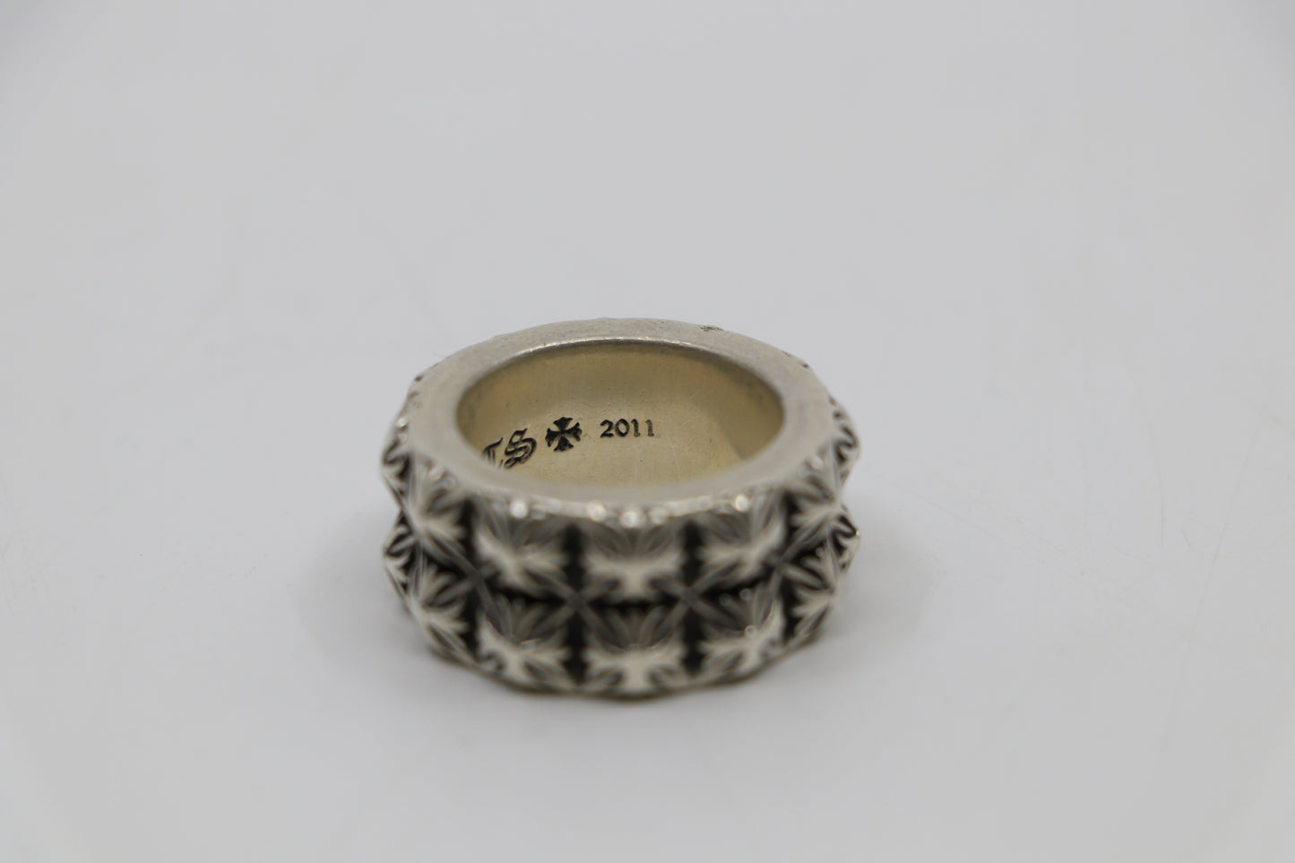 Chrome Hearts Double Pete Punk Ring Size 8