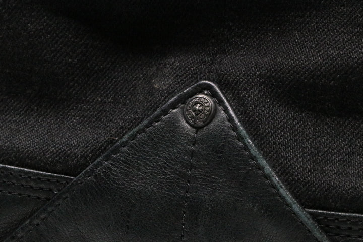 Chrome Hearts Cemetary Cross Canvas/Leather Bag