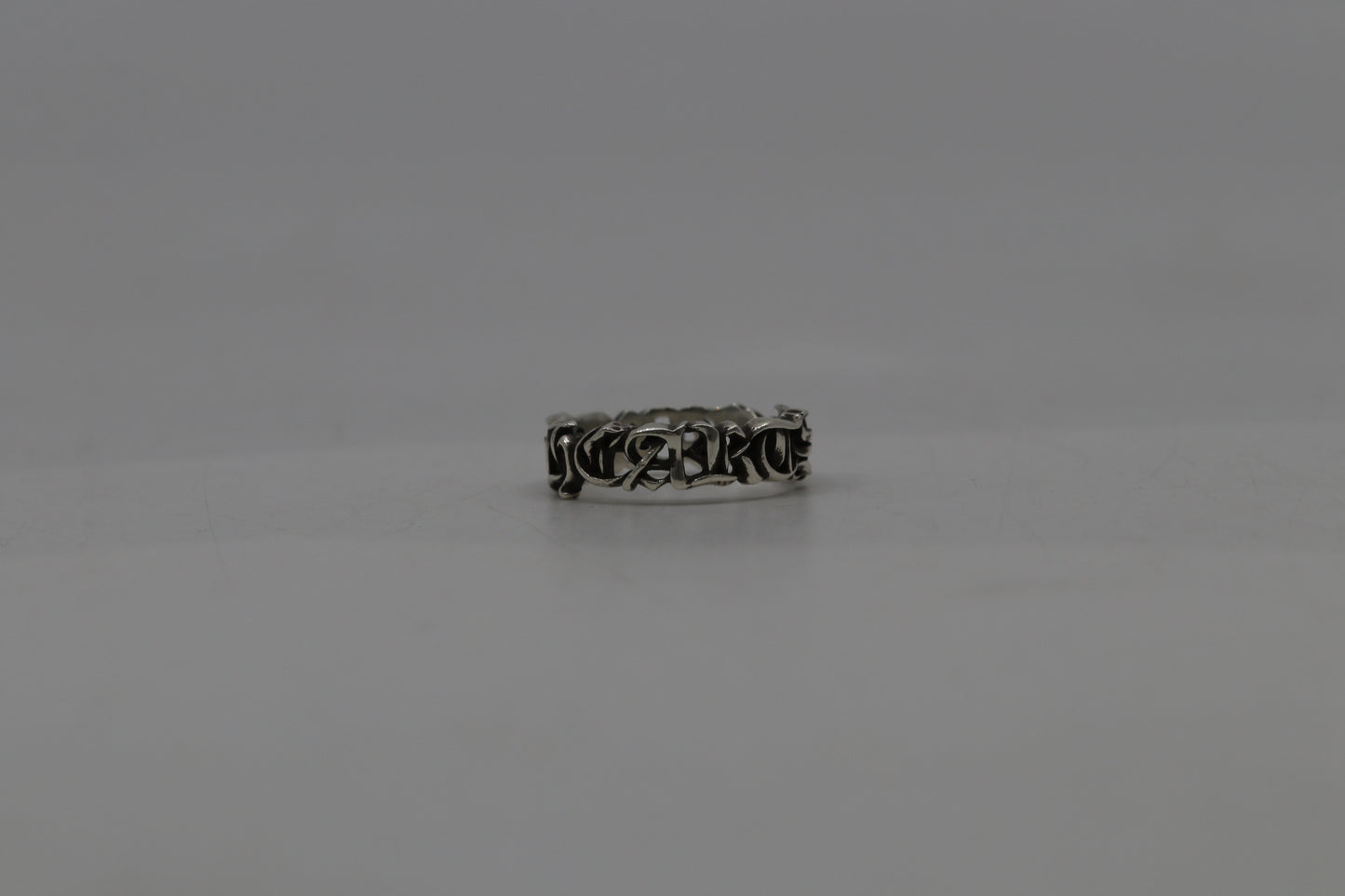Chrome Hearts Spellout Ring “Hearts” Size 12