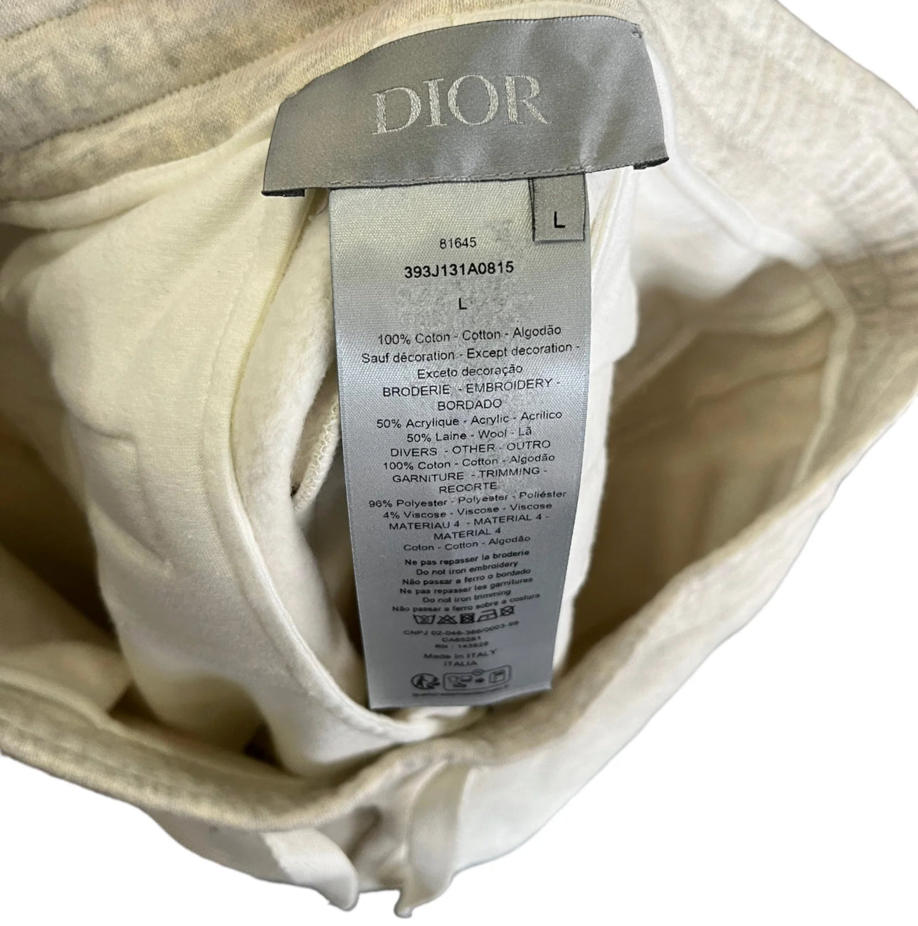 Dior X Denim Tears Shorts size L