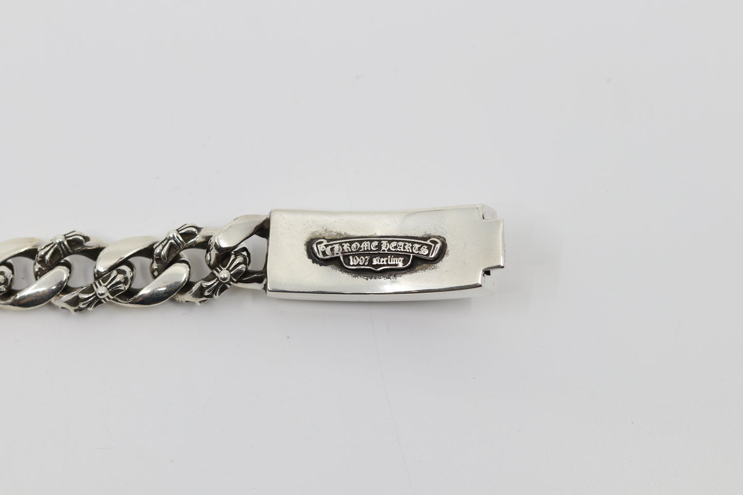 Chrome Hearts Floral ID Fancy Link Bracelet 14 Link