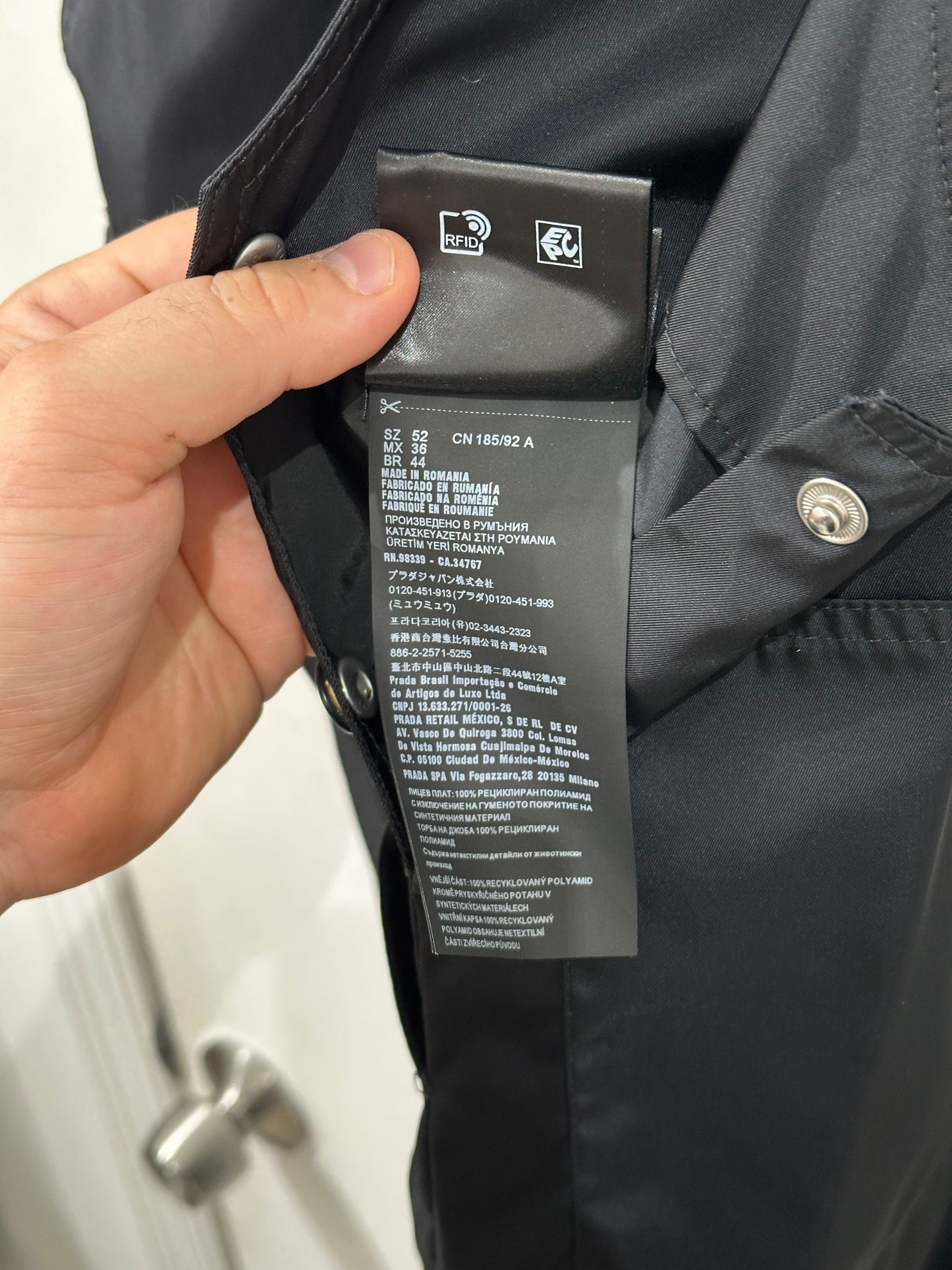 Prada Re-Nylon Overalls Size 52