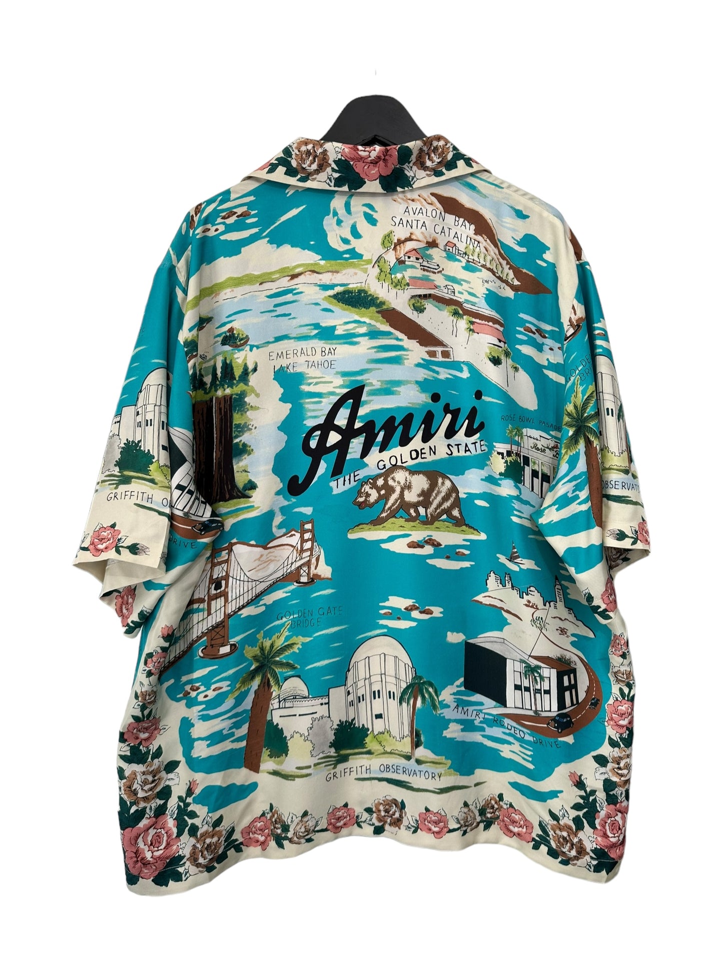 Amiri California Silk T-Shirt Size 3XL