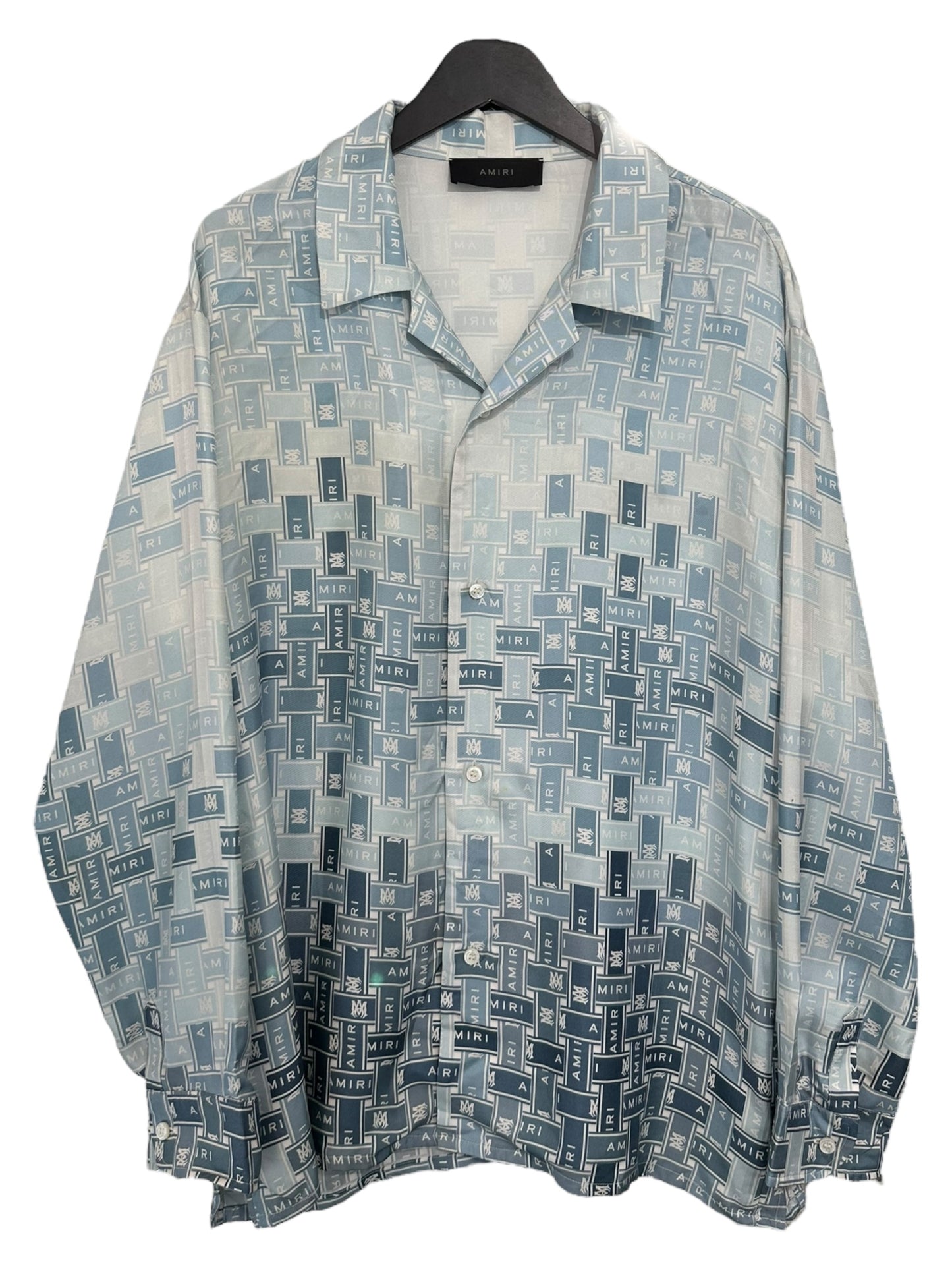 Amiri Gradient Tape Silk Pajama Shirt Size XL