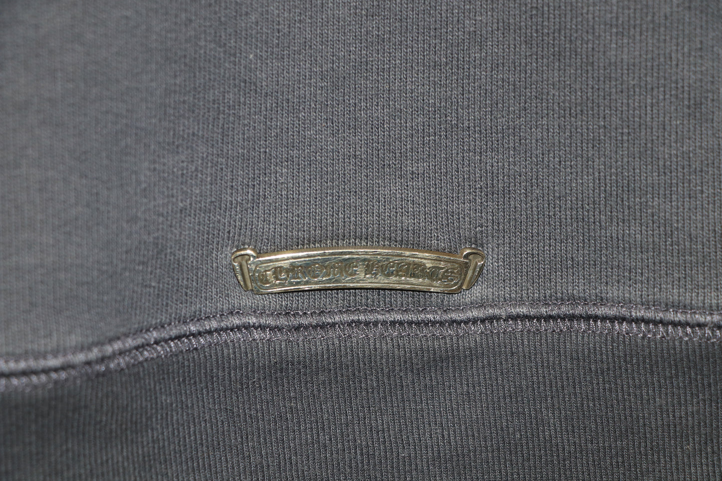 Chrome Hearts Paper Jam Hoodie Navy XL Cotton Leather Cross Patch | AVNTGRDNY NYC