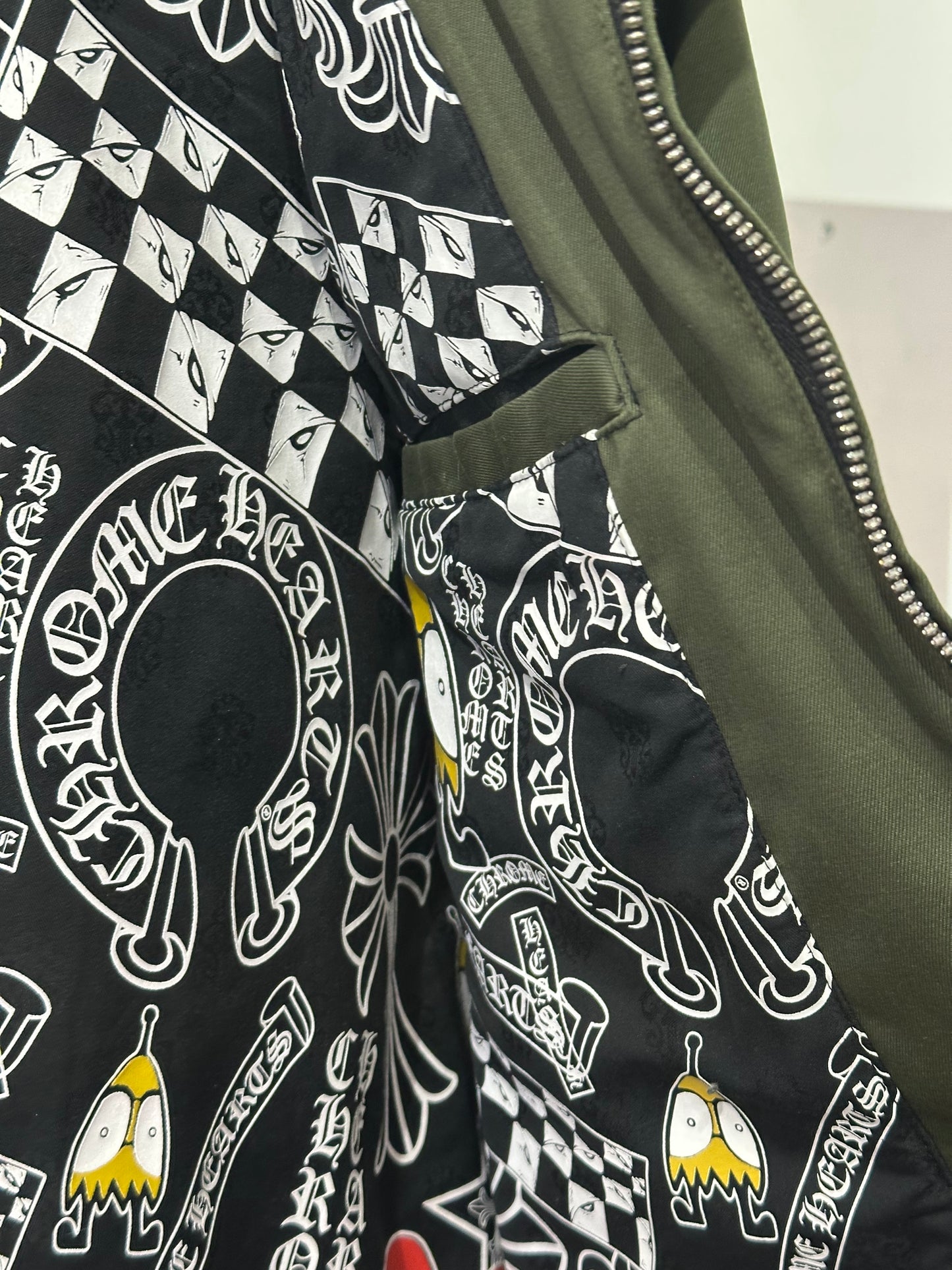 Chrome Hearts x Matty Boy “Smile You’re on Camera” Olive Jacket Size S | AVNTGRDNY NYC