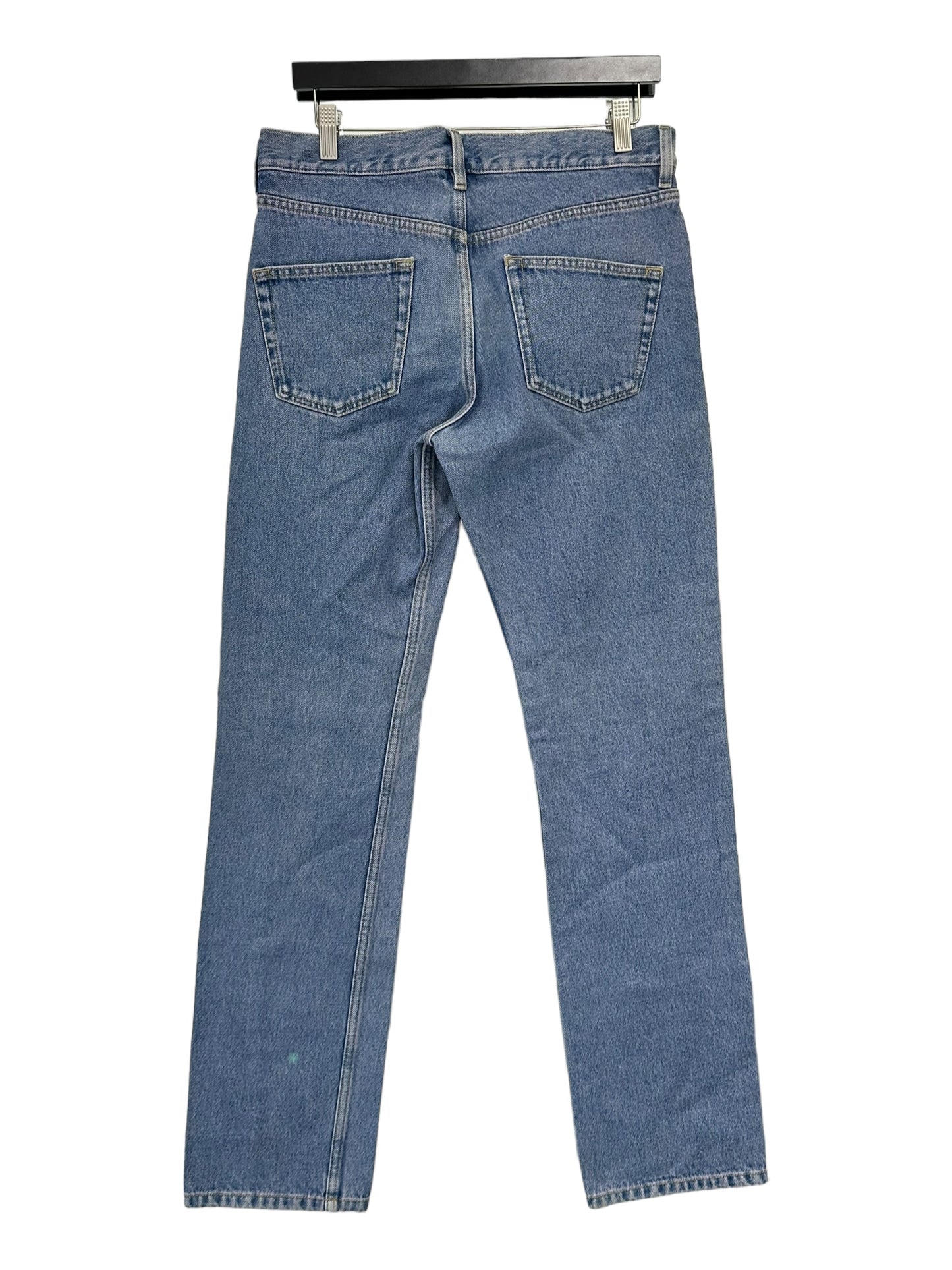 Balenciaga 5 Pocket Regular Fit Jean Overdye Pink Blue Size 31