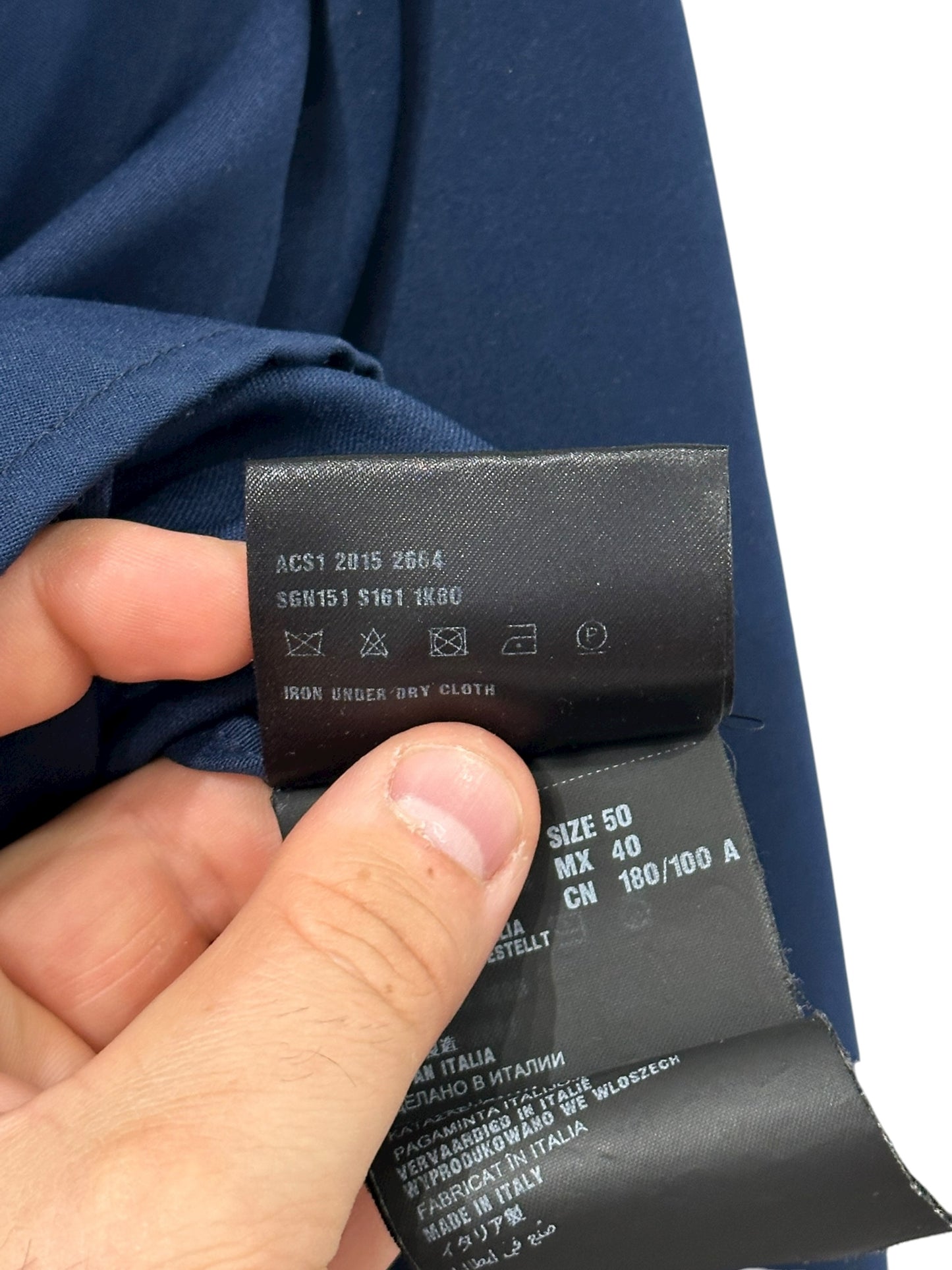 Prada Colorblock Denim Jacket Size 50