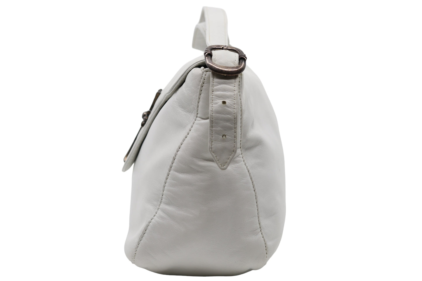 Vintage Chrome Hearts White Leather Bag Circa 2001