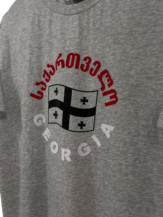 Vetements Georgia Flag T-Shirt Grey