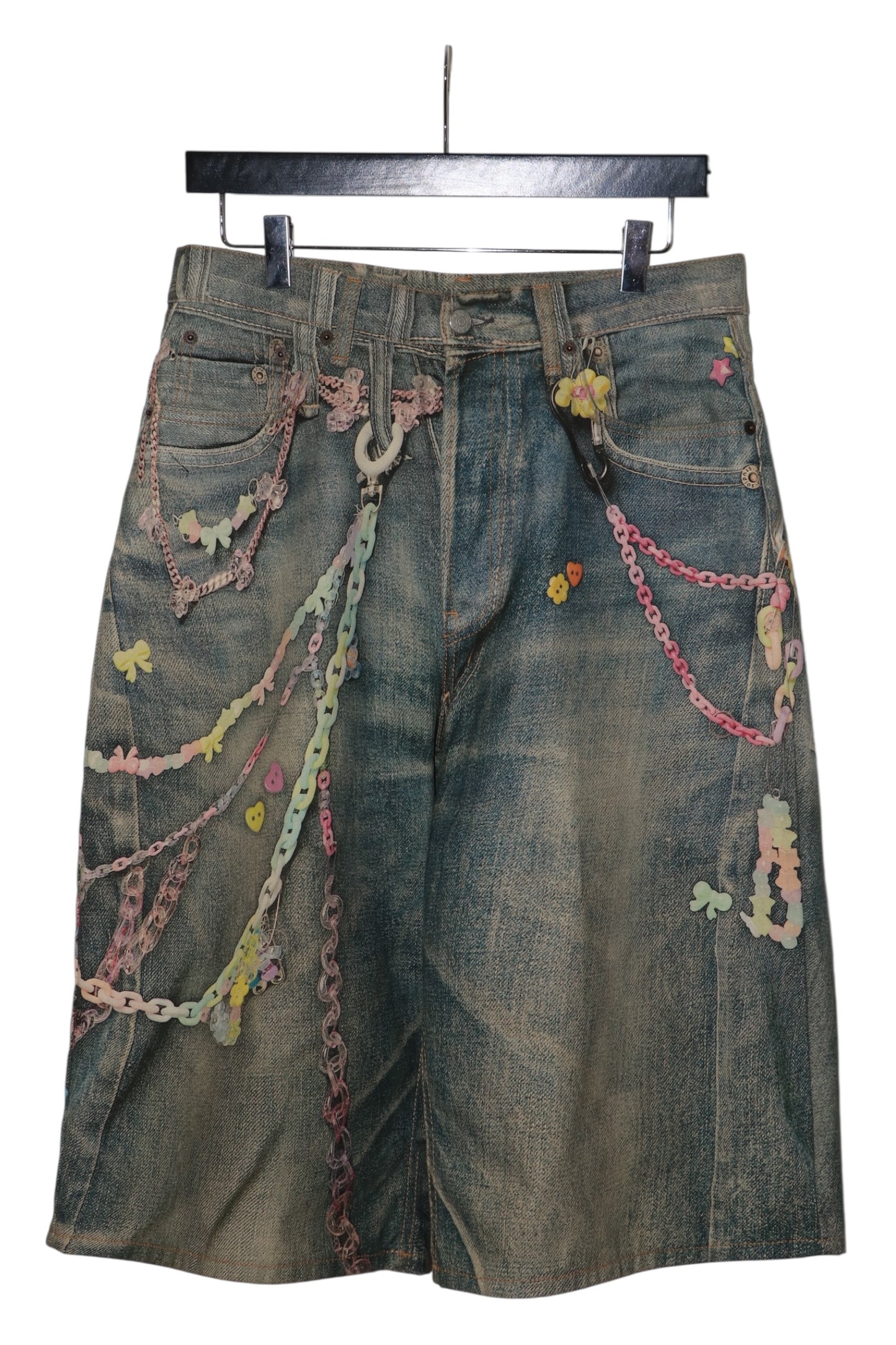 Acne Studios Chain Denim Shorts Size 46