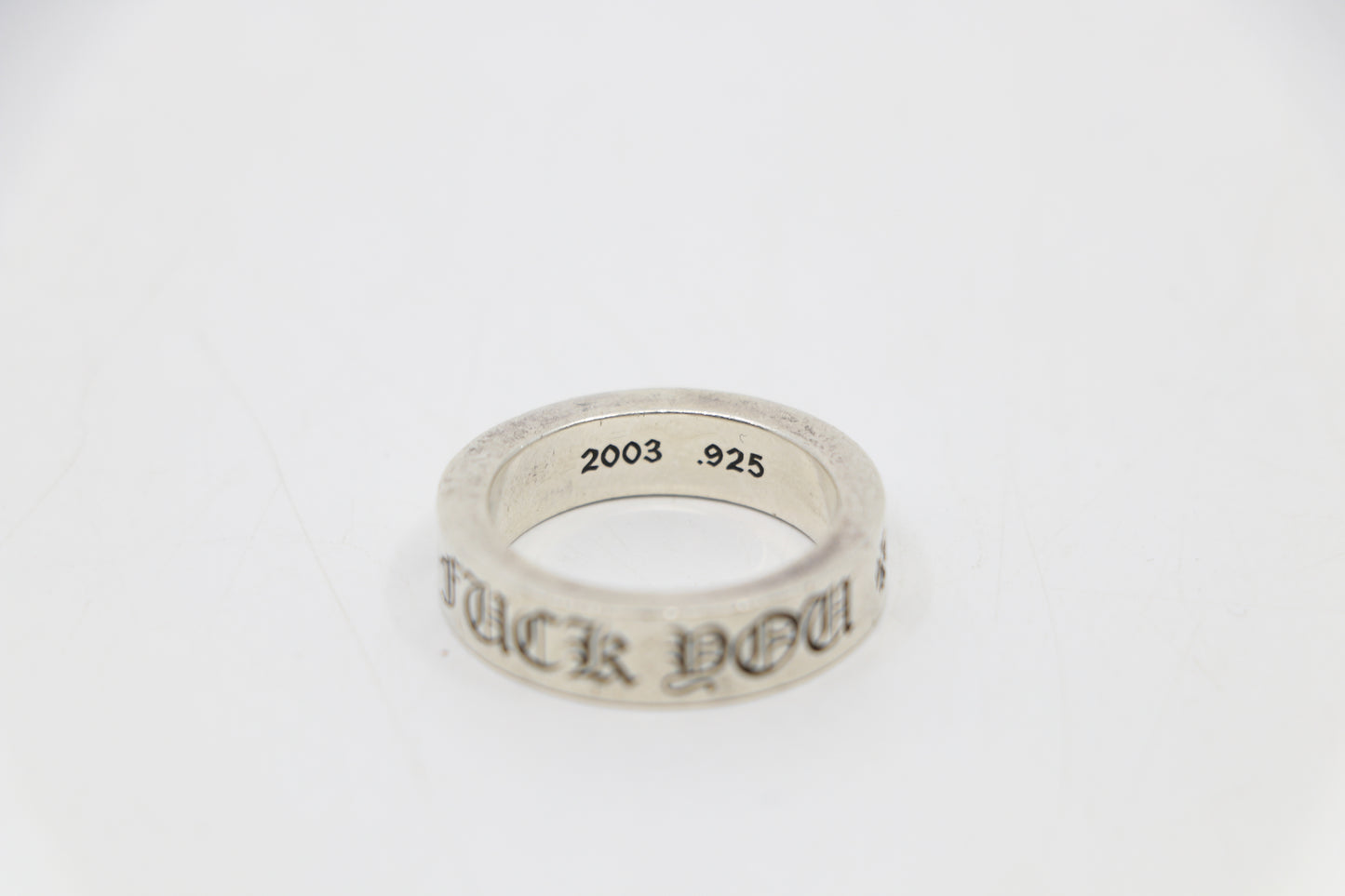 Chrome Hearts 6mm Fuck You Spacer Ring Size 10