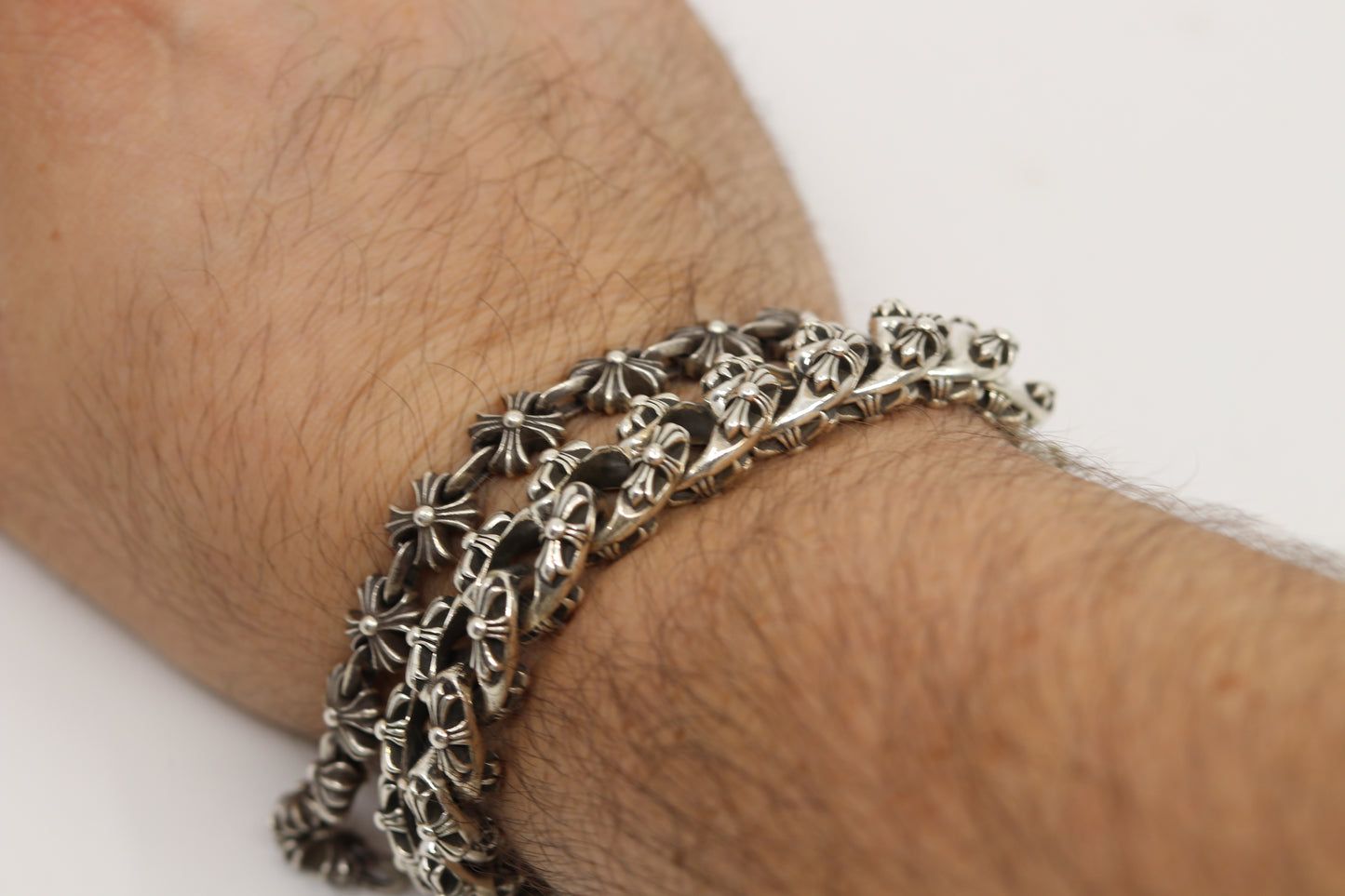 Chrome Hearts Cross Link Bracelet | AVNTGRDNY NYC