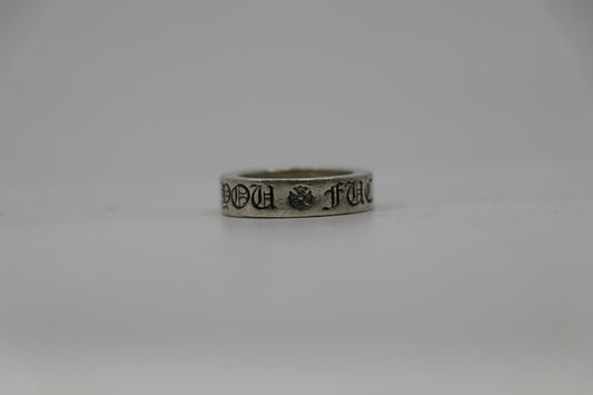 Chrome Hearts 6MM Fuck You Spacer Ring Size 7