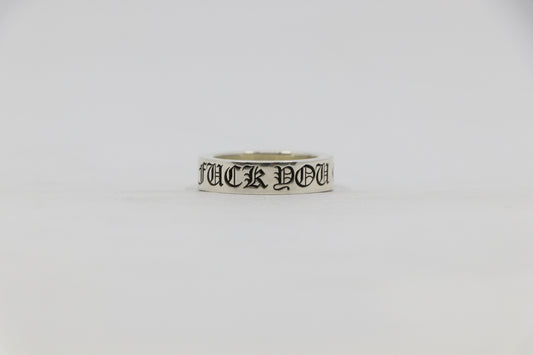 Chrome Hearts Fuck You 6MM Spacer Ring Size 8| AVNTGRDNY NYC