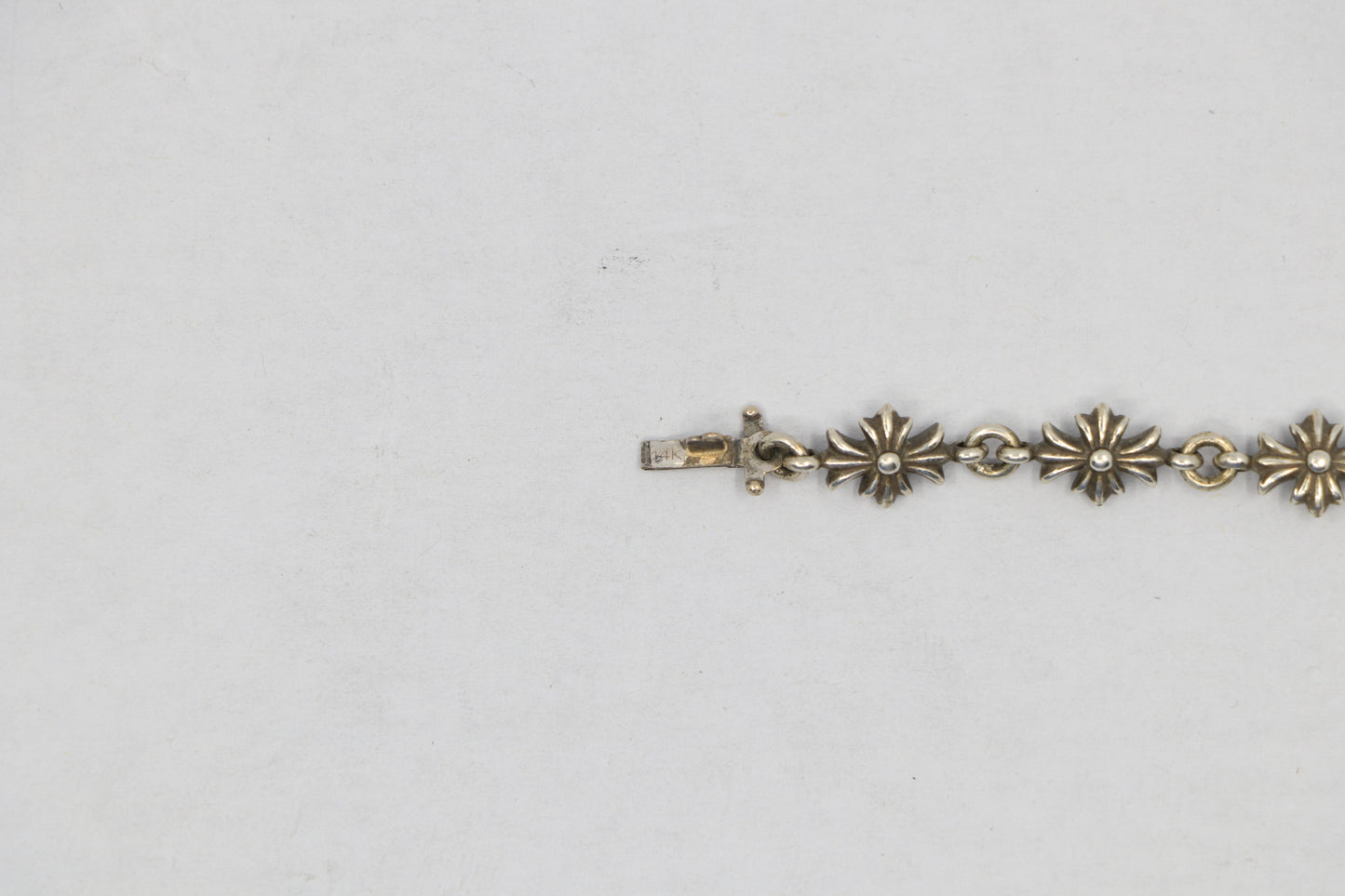 Chrome Hearts Tiny E Bracelet 12 Links Silver Pre-Owned Conditional | AVNTGRDNY NYC